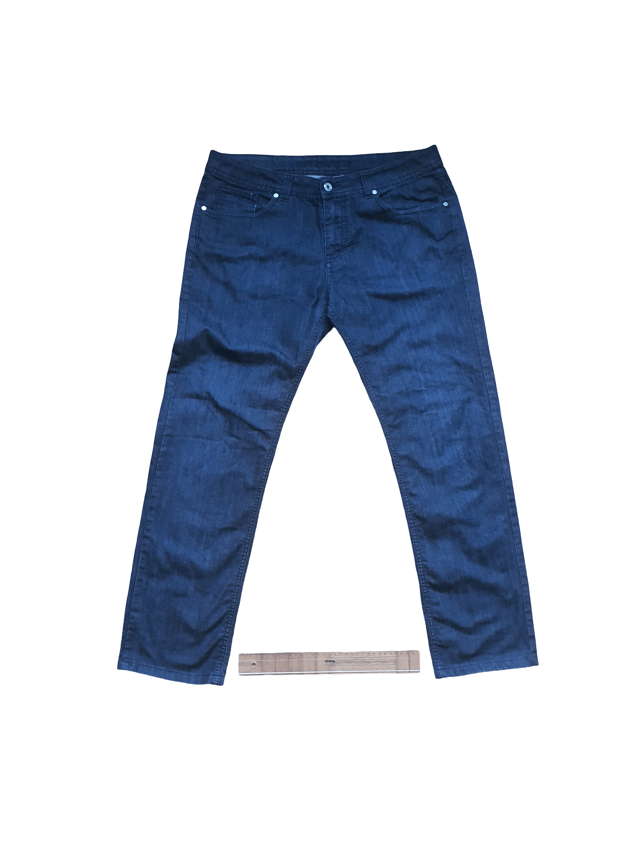 Karl Lagerfeld Waxed Denim Jeans - Vintage (Y2K, 00s) - Made In Italy Size US 34 / EU 50 - 1 Thumbnail