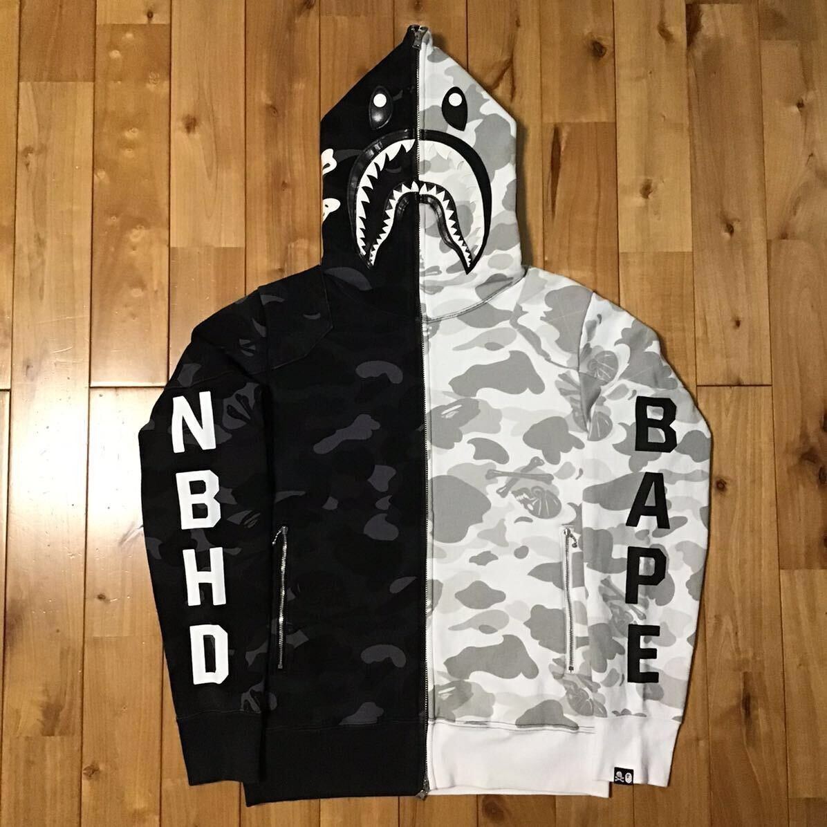 Bape Neighborhood Shark Hoodie | Grailed