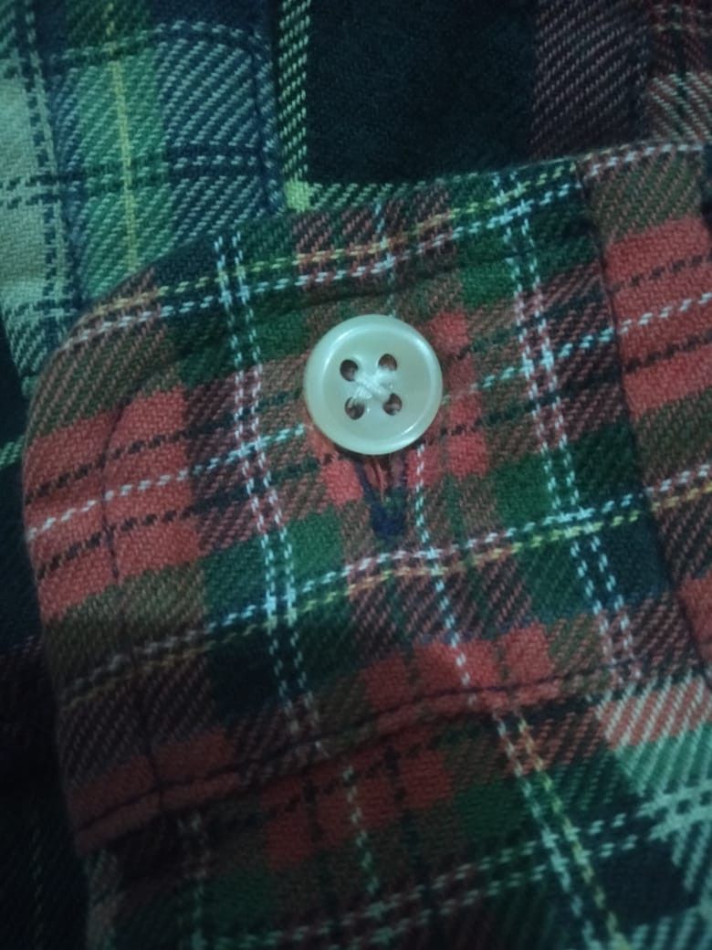 Polo Ralph Lauren × Ralph Lauren × Vintage Ralph Lauren Patchwork Plaid Flannel Shirt Size US L / EU 52-54 / 3 - 11 Thumbnail