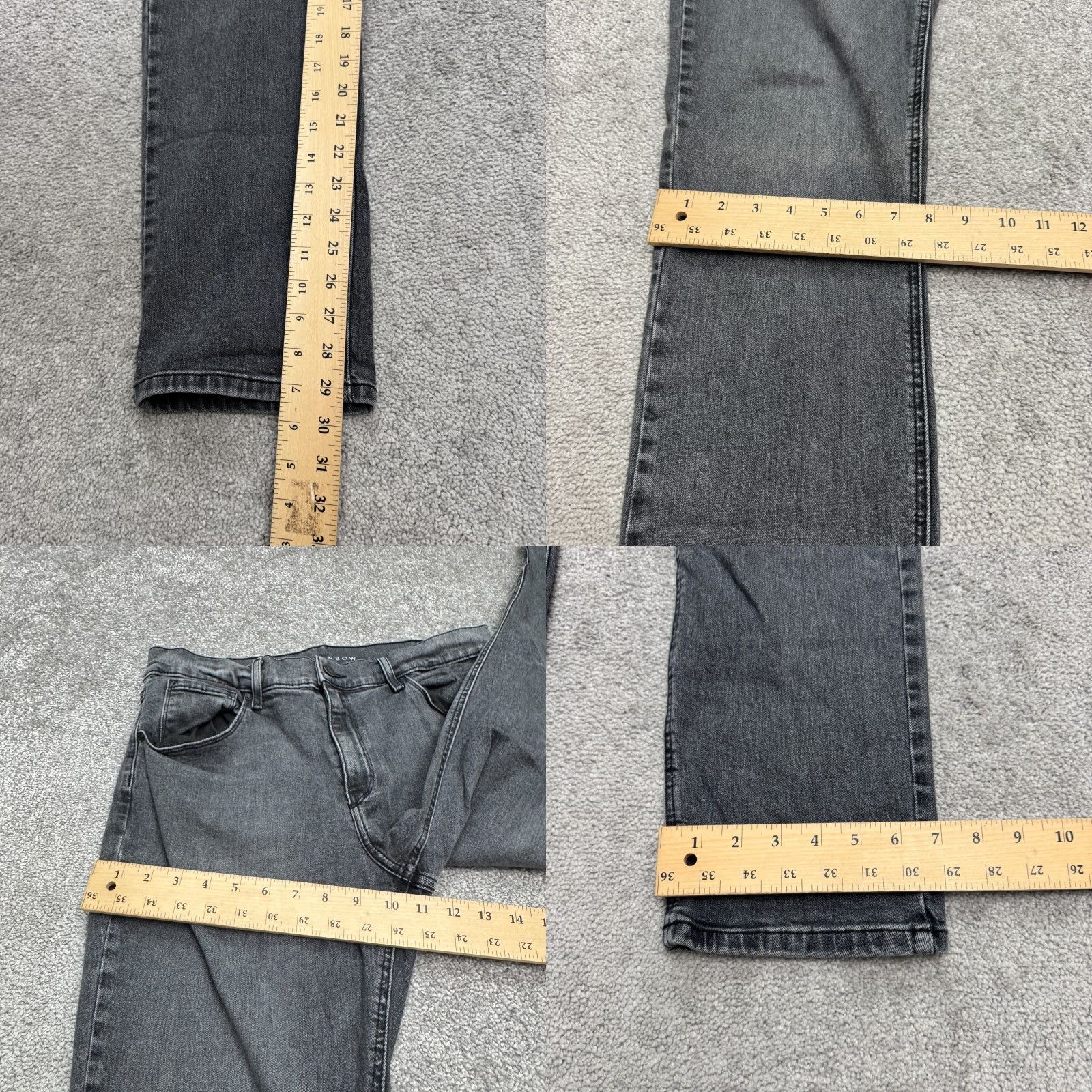 Mott & Bow Mott & Bow Boyfriend Jeans Womens 30x30 Washed Black High Rise 32x29 Denim Jeans Size 30" / US 8 / IT 44 - 9 Thumbnail