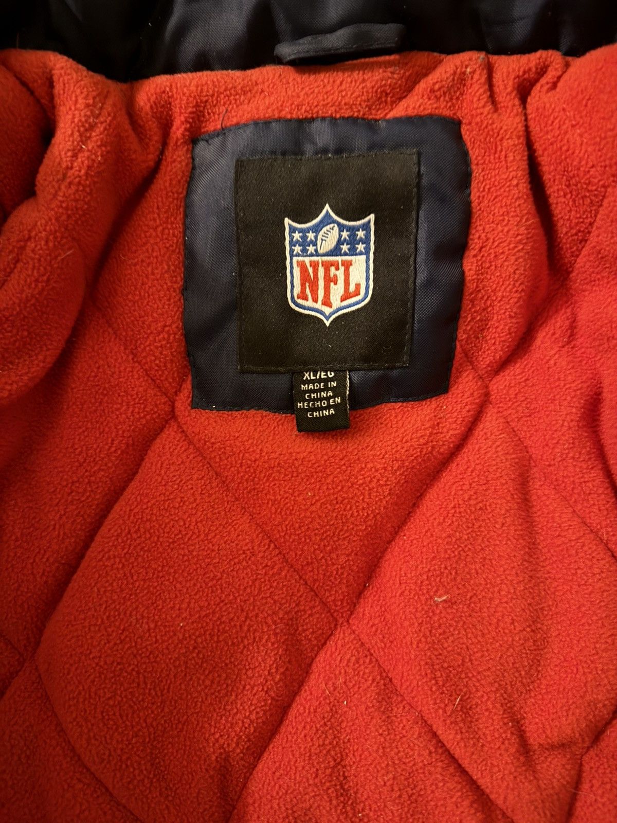 NFL Vintage New England Patriots Puffer Jacket Size US XL / EU 56 / 4 - 3 Thumbnail