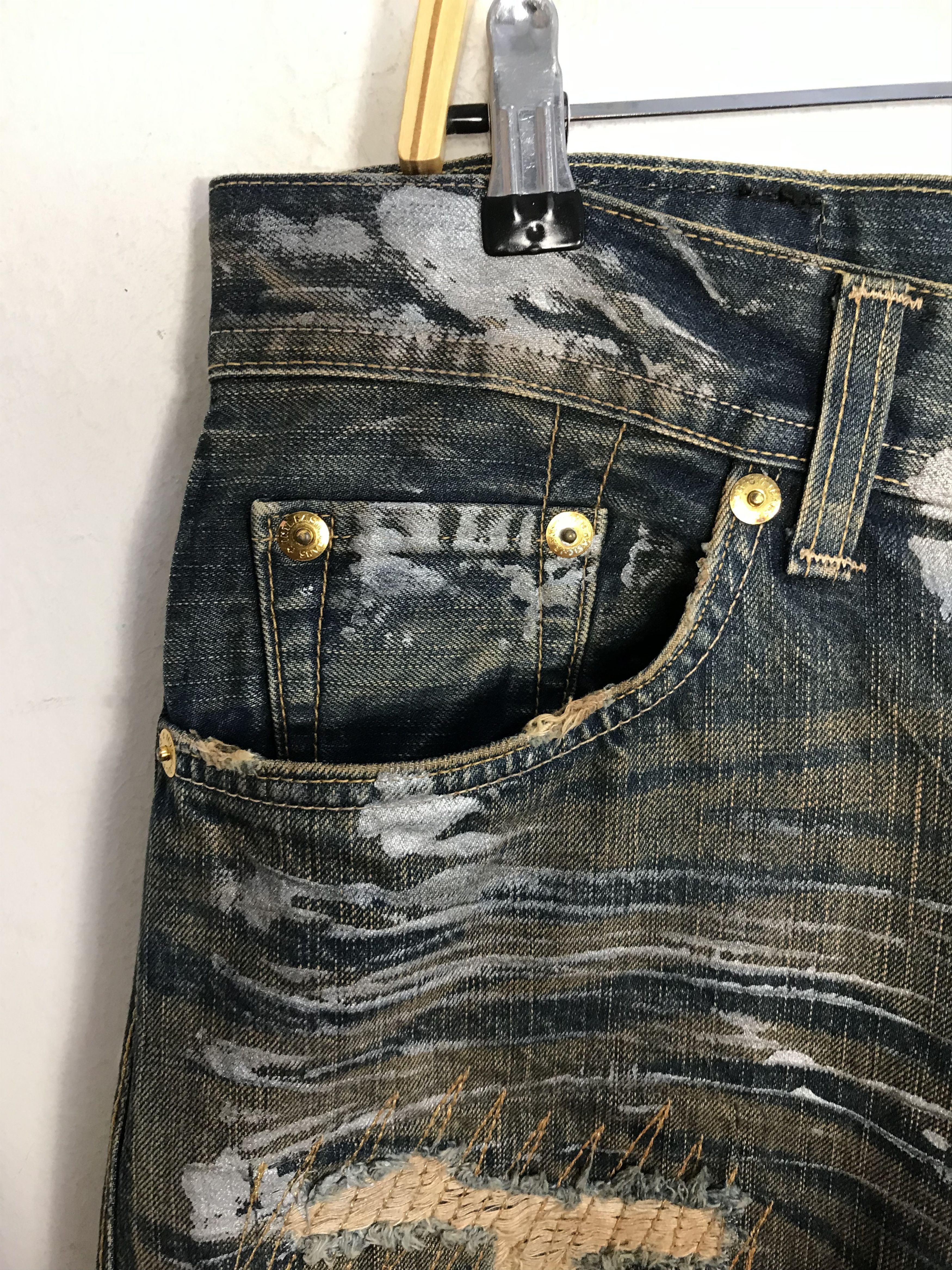 Japanese Brand × Vintage Vintage Denim Craft Premium Clothing Design Distressed Style Size US 37 - 7 Thumbnail