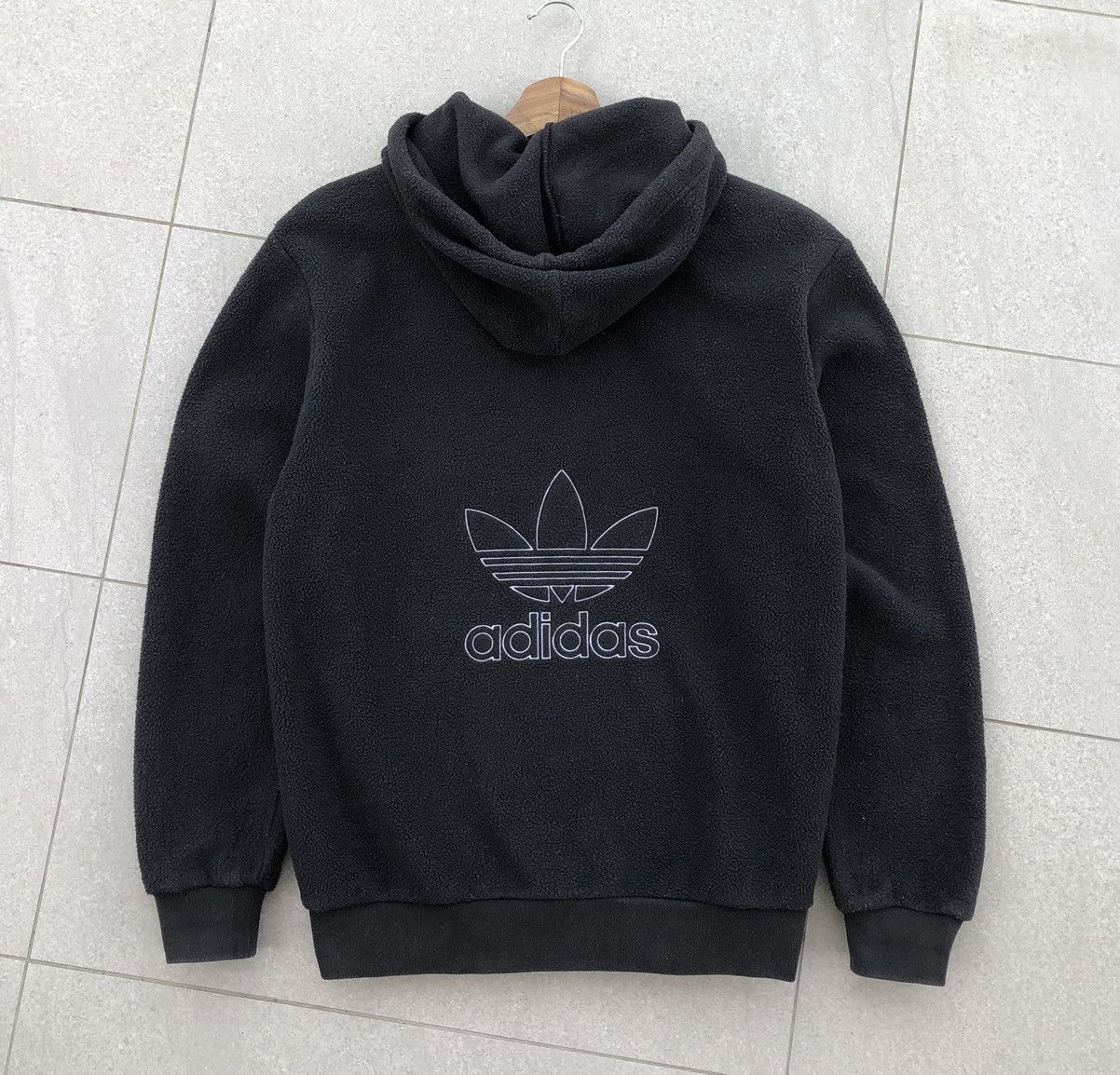 Adidas Adidas Trefoil Logo Fleece Men's Hoodie Black Size S / US 4 / IT 40 - 2 Thumbnail
