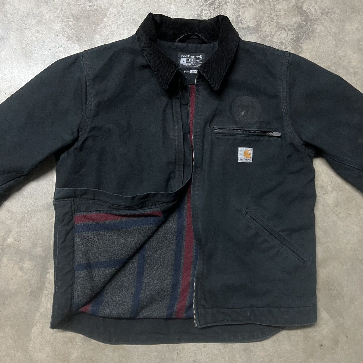 Carhartt × Vintage Carhartt 0J3828-M Black Detroit Jacket Size US M / EU 48-50 / 2 - 3 Thumbnail