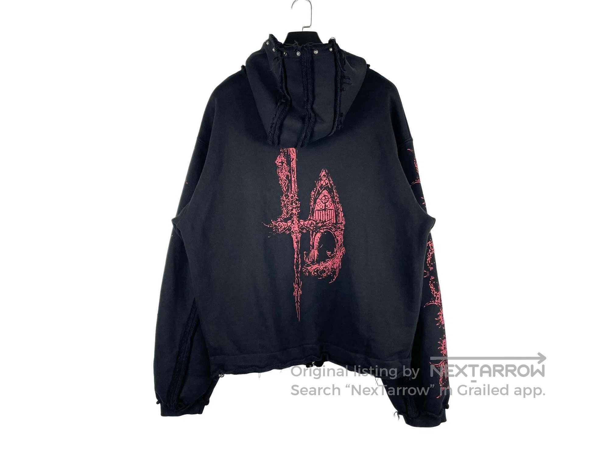 Thug Club Thug Club Devil Dragon Bone Distressed Zip-Up Hoodie Size US L / EU 52-54 / 3 - 2 Thumbnail