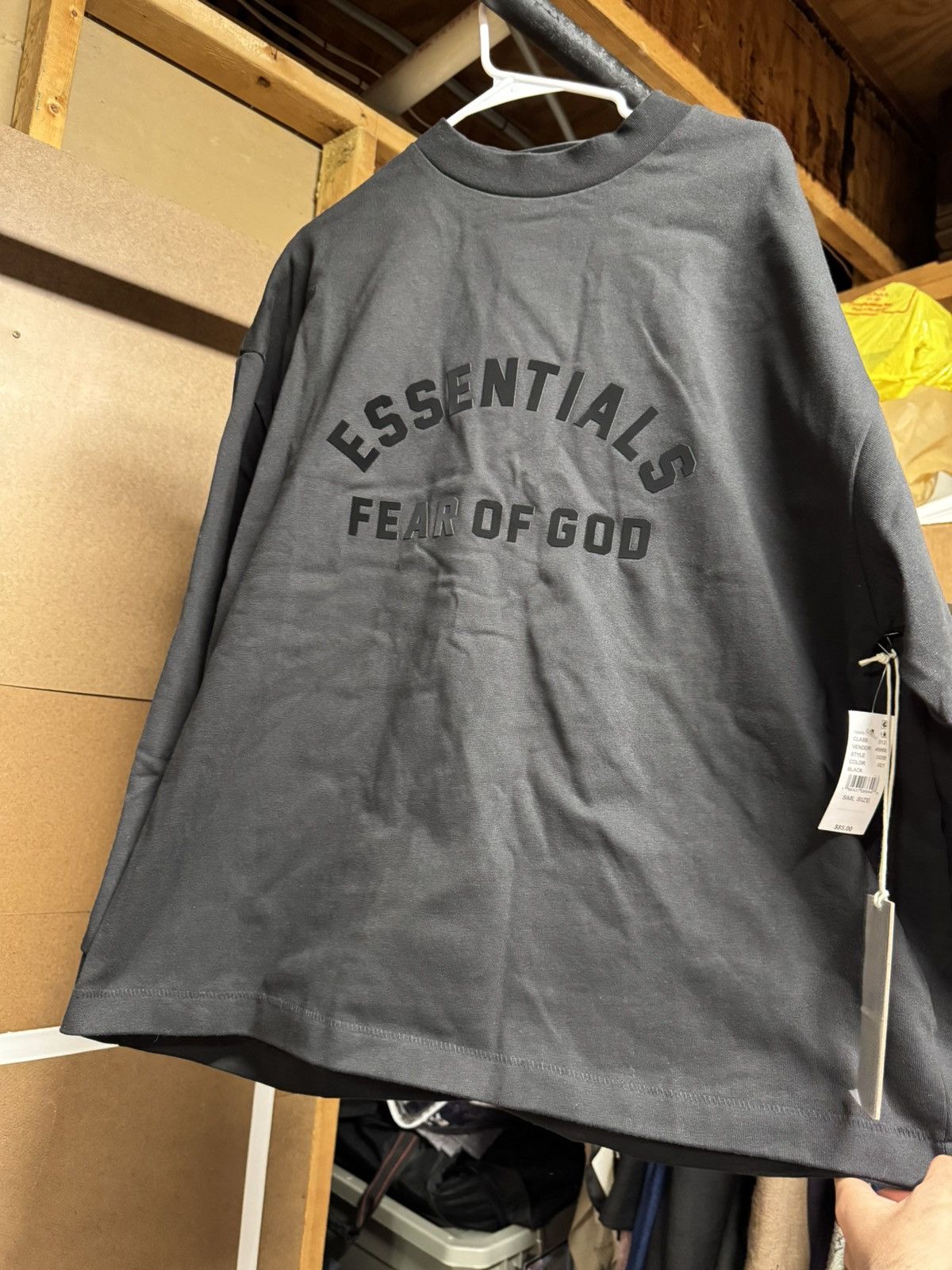 Essentials × Fear of God Fear of God Essentials Black Heavy Long Sleeve T-Shirt Size US S / EU 44-46 / 1 - 3 Thumbnail