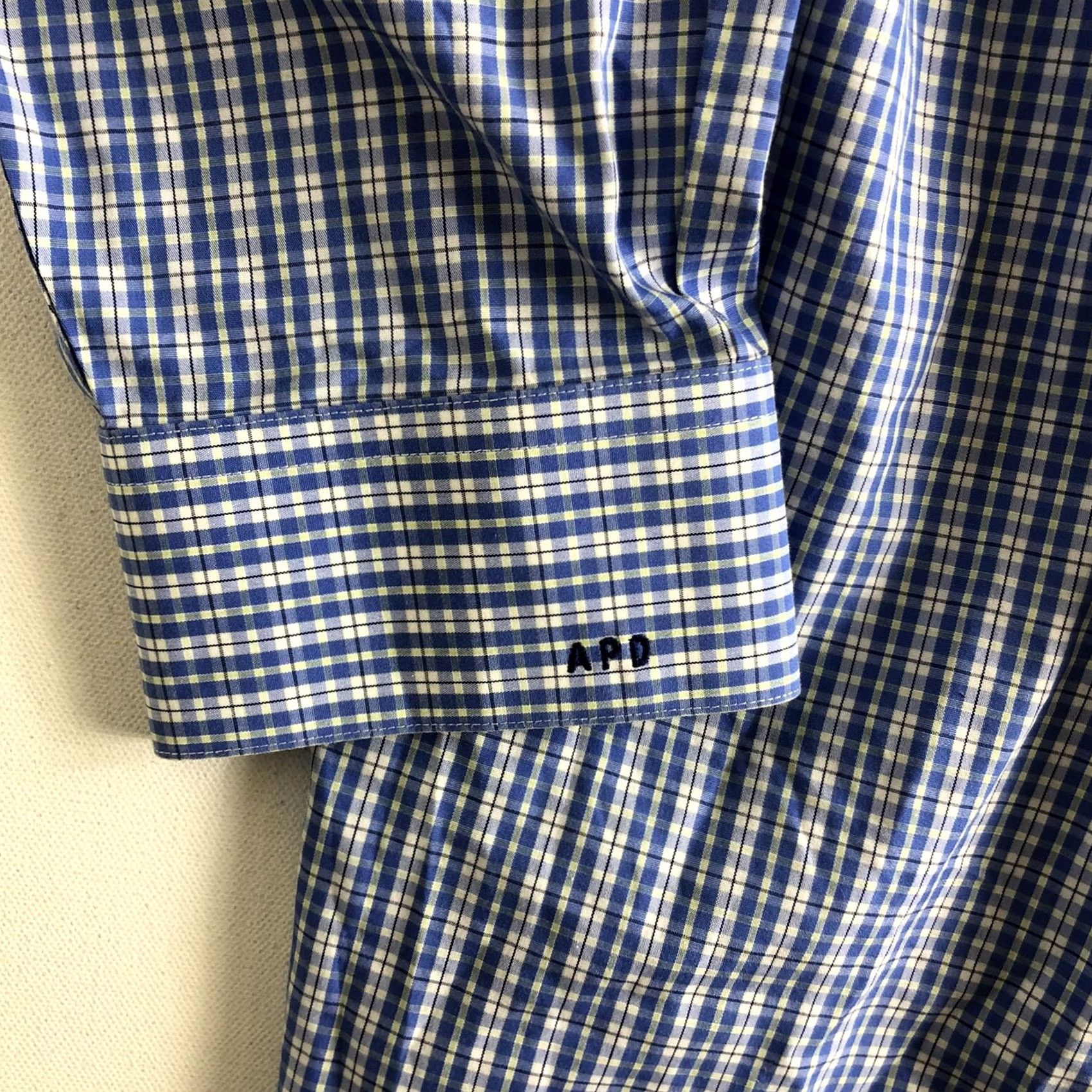 Vintage VINTAGE Paul Fredrick Shirt Mens Size 17-32 Long Sleeve Button Up Blue Plaid Mens Regular 100% Cotton Button-Down Collar Front Blue Plaid Shirt Size US XL / EU 56 / 4 - 5 Thumbnail