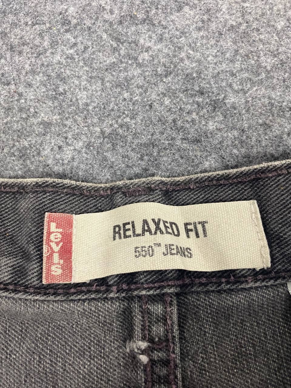 Levi's vintage levis 550 faded black relaxed fit distressed denim Size US 40 / EU 56 - 14 Thumbnail