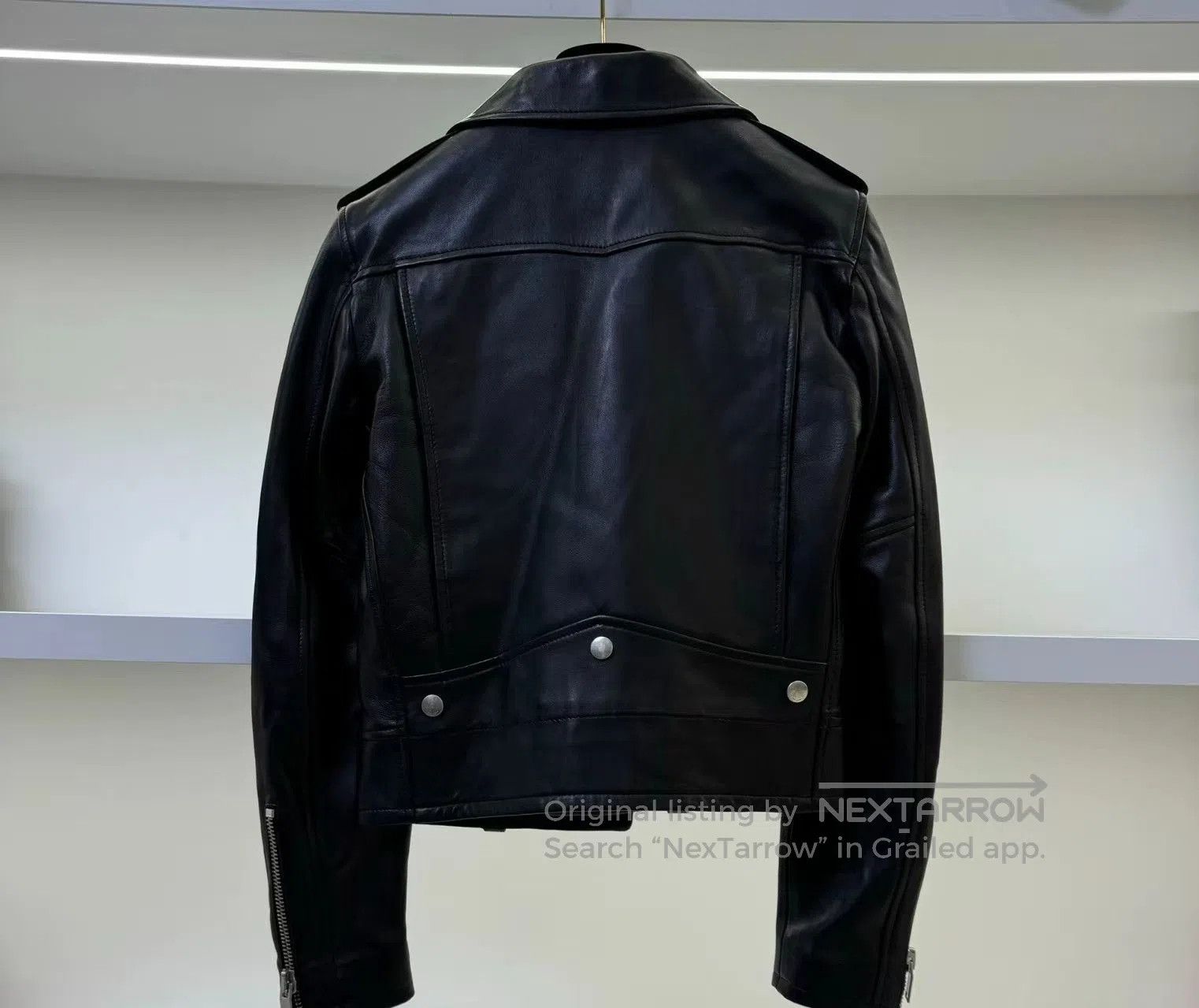 Hedi Slimane Saint Laurent L01 Leather Biker Jacket. Size XXS / US 00 / IT 34 - 2 Thumbnail