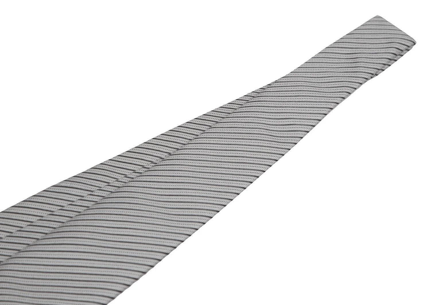 Emporio Armani Silk Alternate Regimental Tie in Gray Size ONE SIZE - 3 Thumbnail