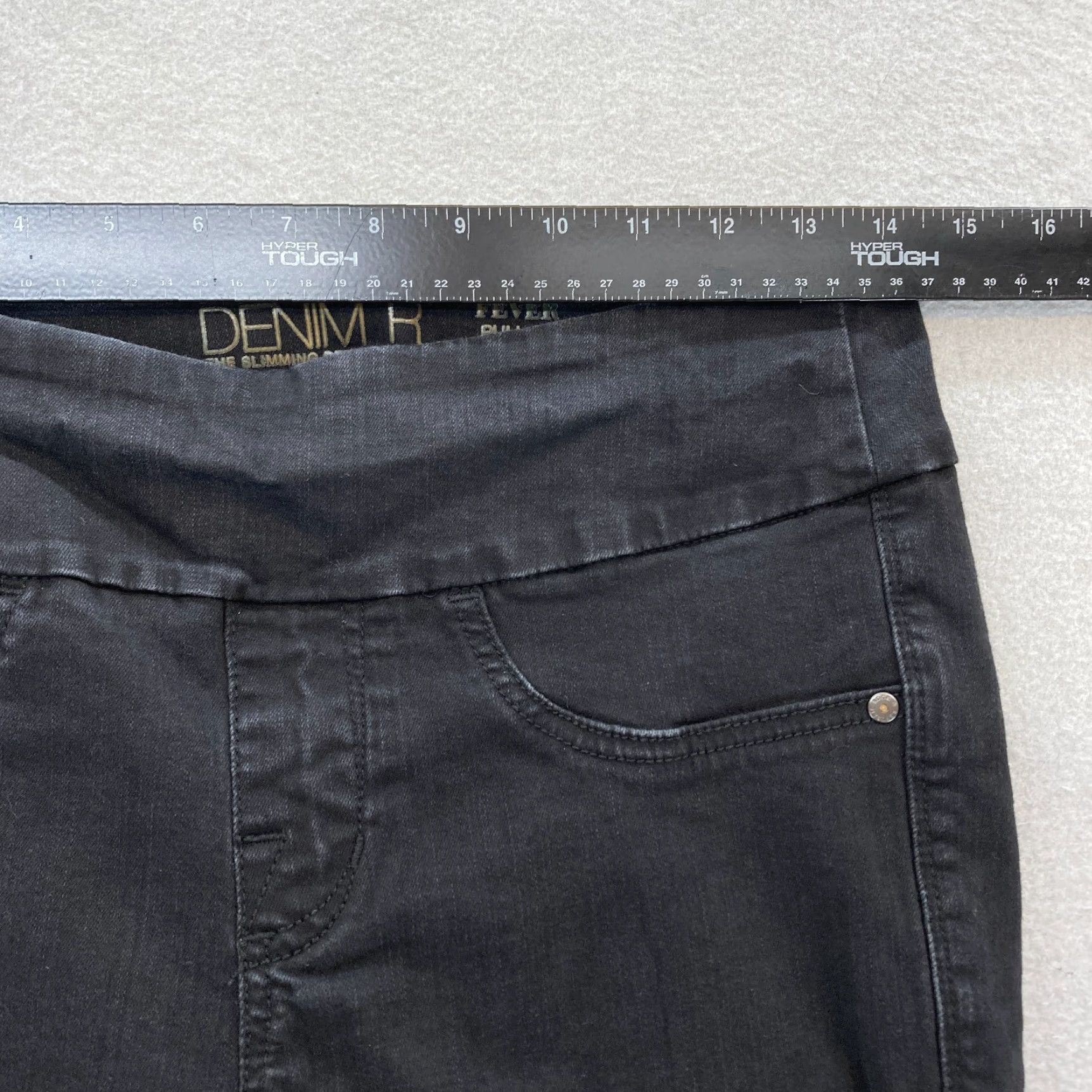 Vintage Rock & Republic Denim RX Fever Pull On Jeans Women's 8 Black Stretch Grunge Y2K Slim Skinny Denim Rock & Republic Jeans Womens 8 Black Grunge Y2K Size 30" / US 8 / IT 44 - 7 Thumbnail
