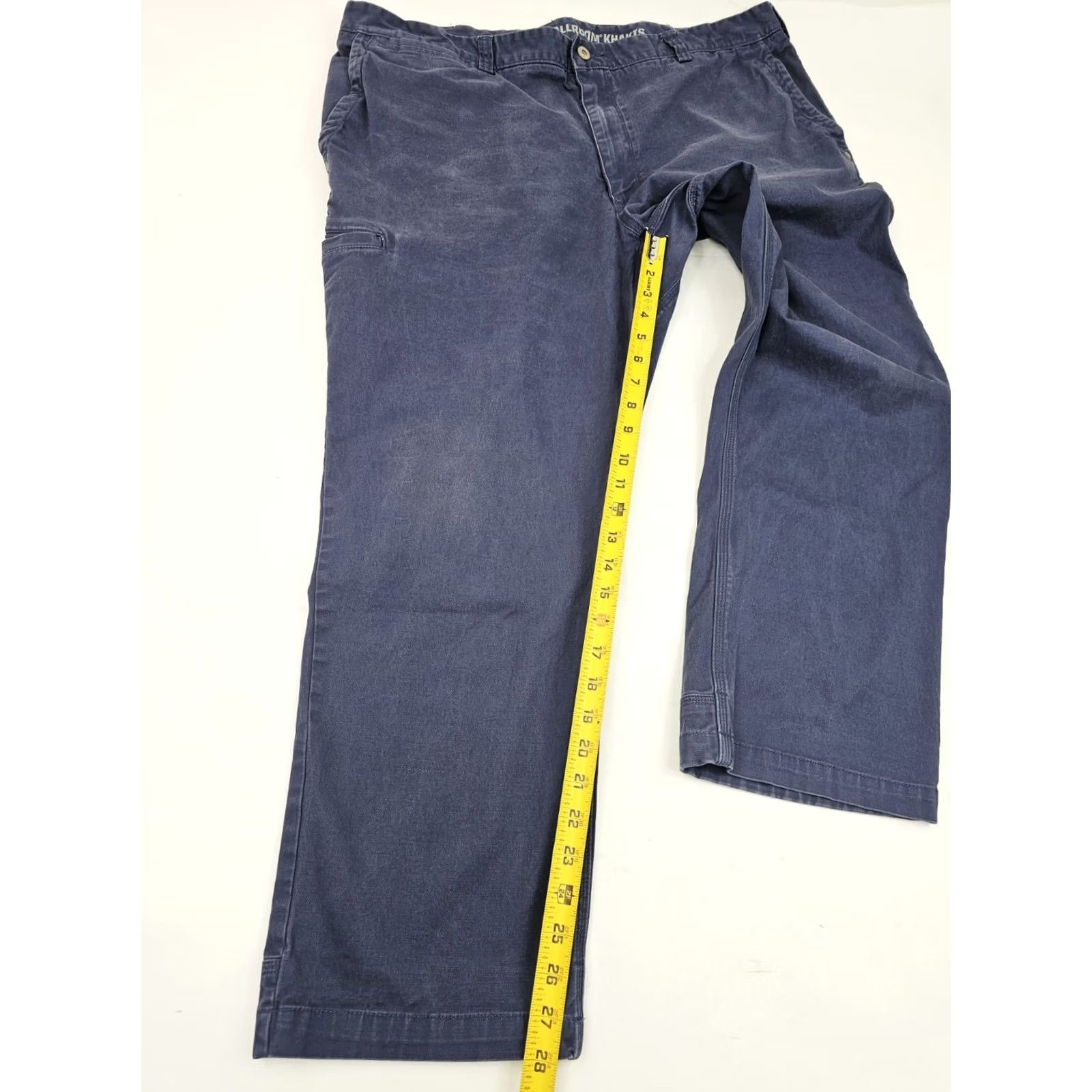 Vintage Duluth Trading Flex Ballroom Khakis Navy Blue Trim Fit Pants Men 42x29 Casual Workwear Baggy? Size US 42 / EU 58 - 4 Thumbnail