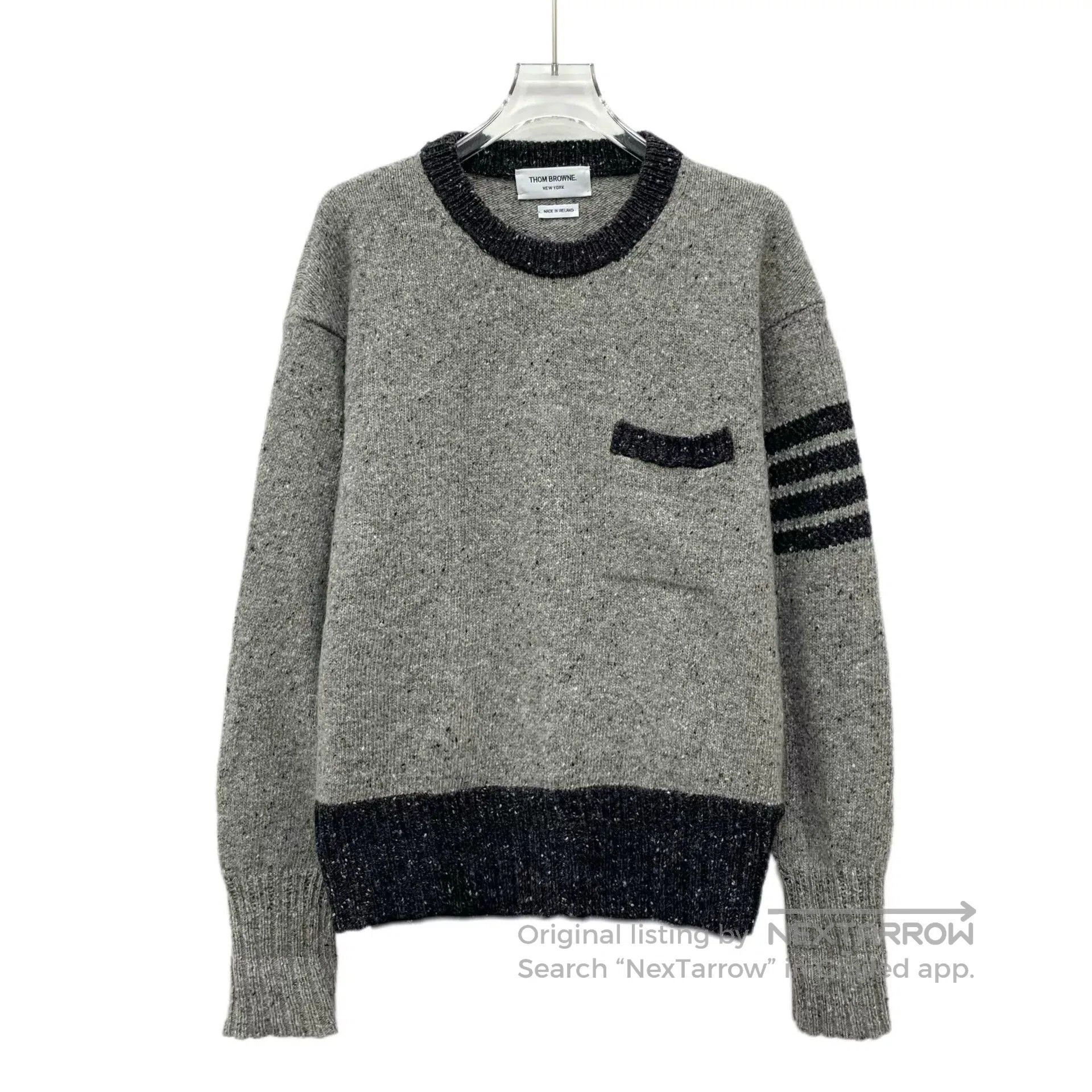 Thom Browne thom browne gray wool crewneck sweater. Size US M / EU 48-50 / 2 - 1 Thumbnail