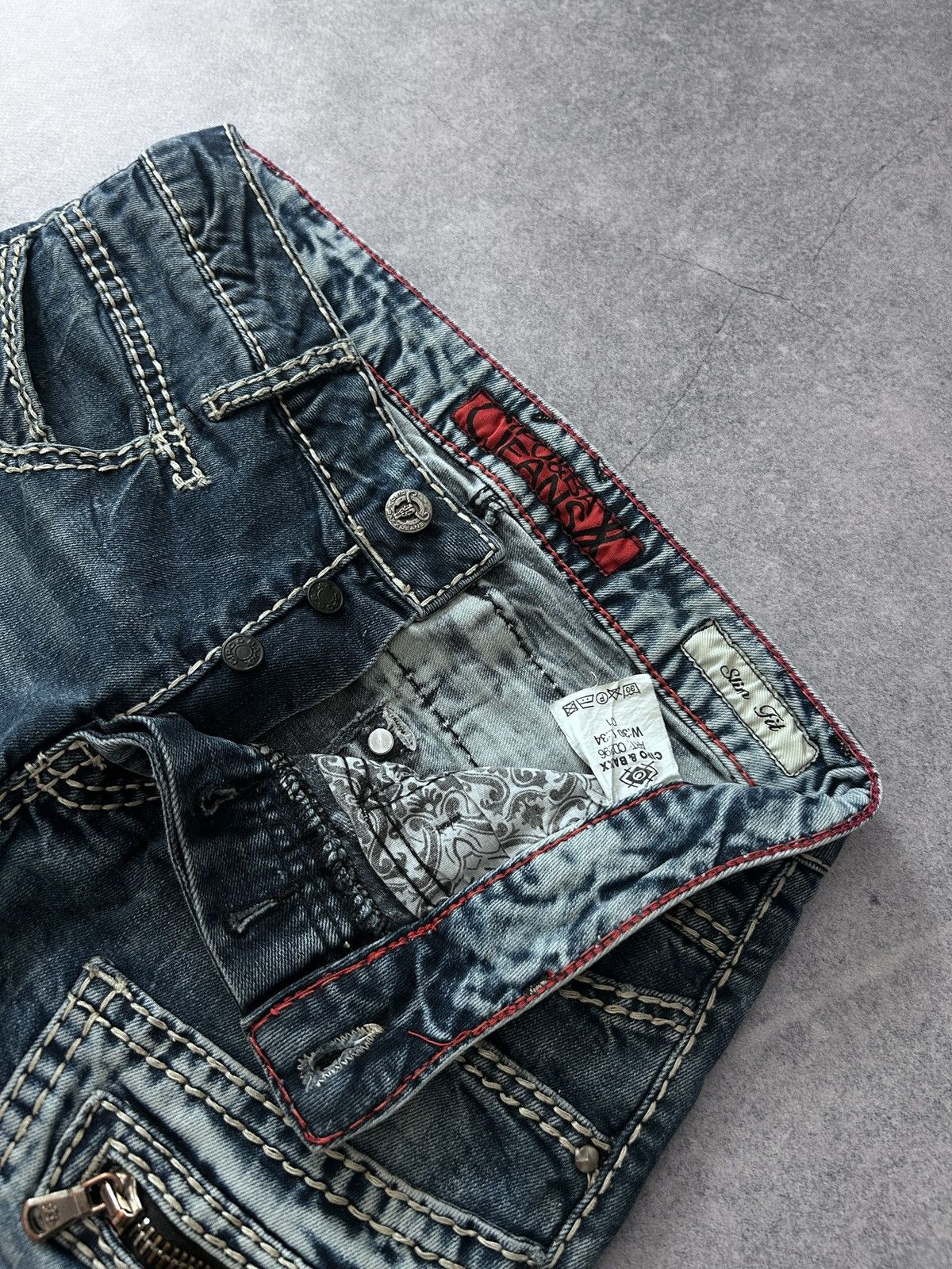 Other Cipo&Baxx y2k avant-garden washed jeans Size US 31 - 4 Thumbnail