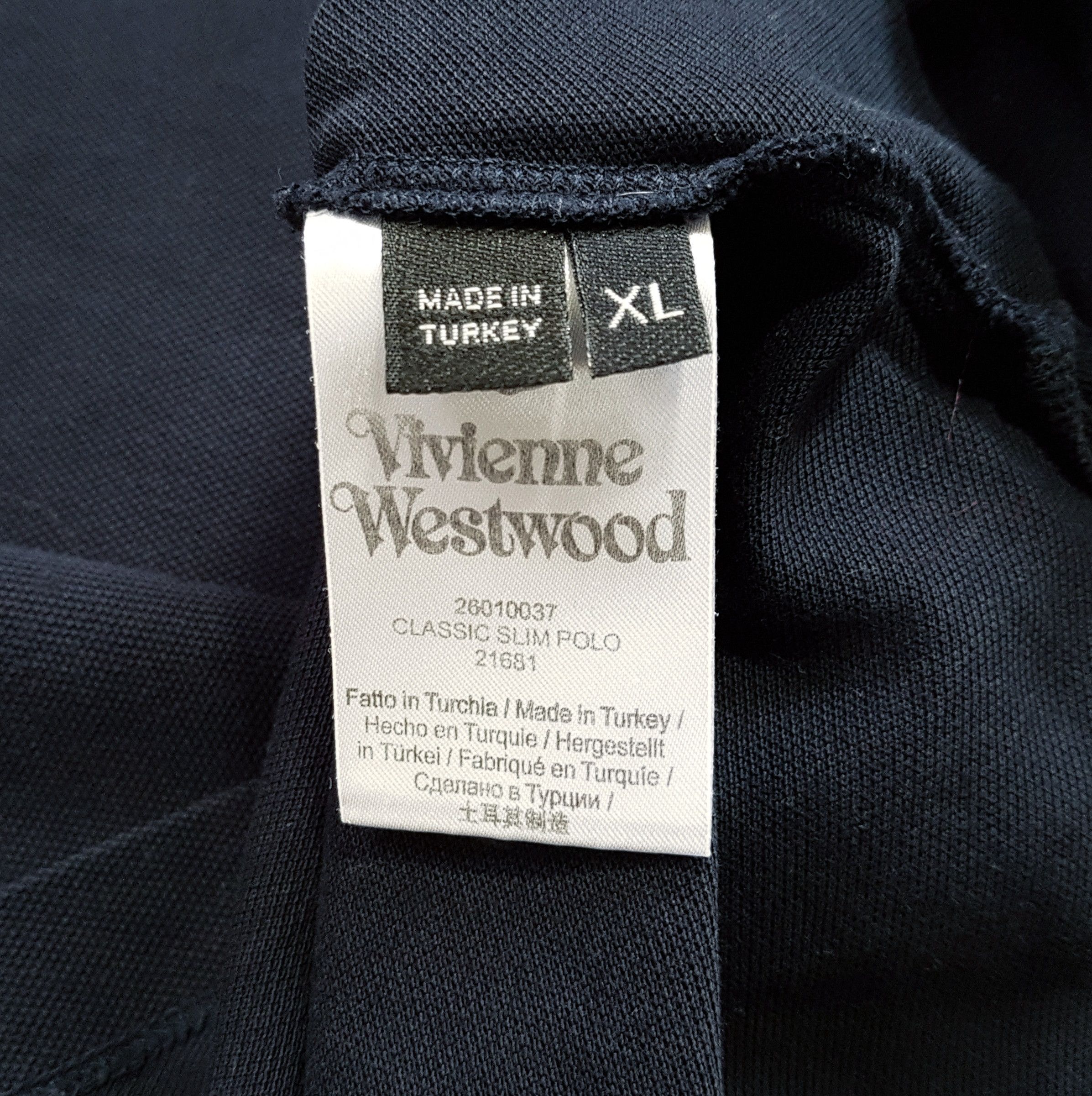 Vivienne Westwood Vivienne Westwood Classic Polo Shirt Navy Slim Fit sz XL Size US XL / EU 56 / 4 - 9 Thumbnail