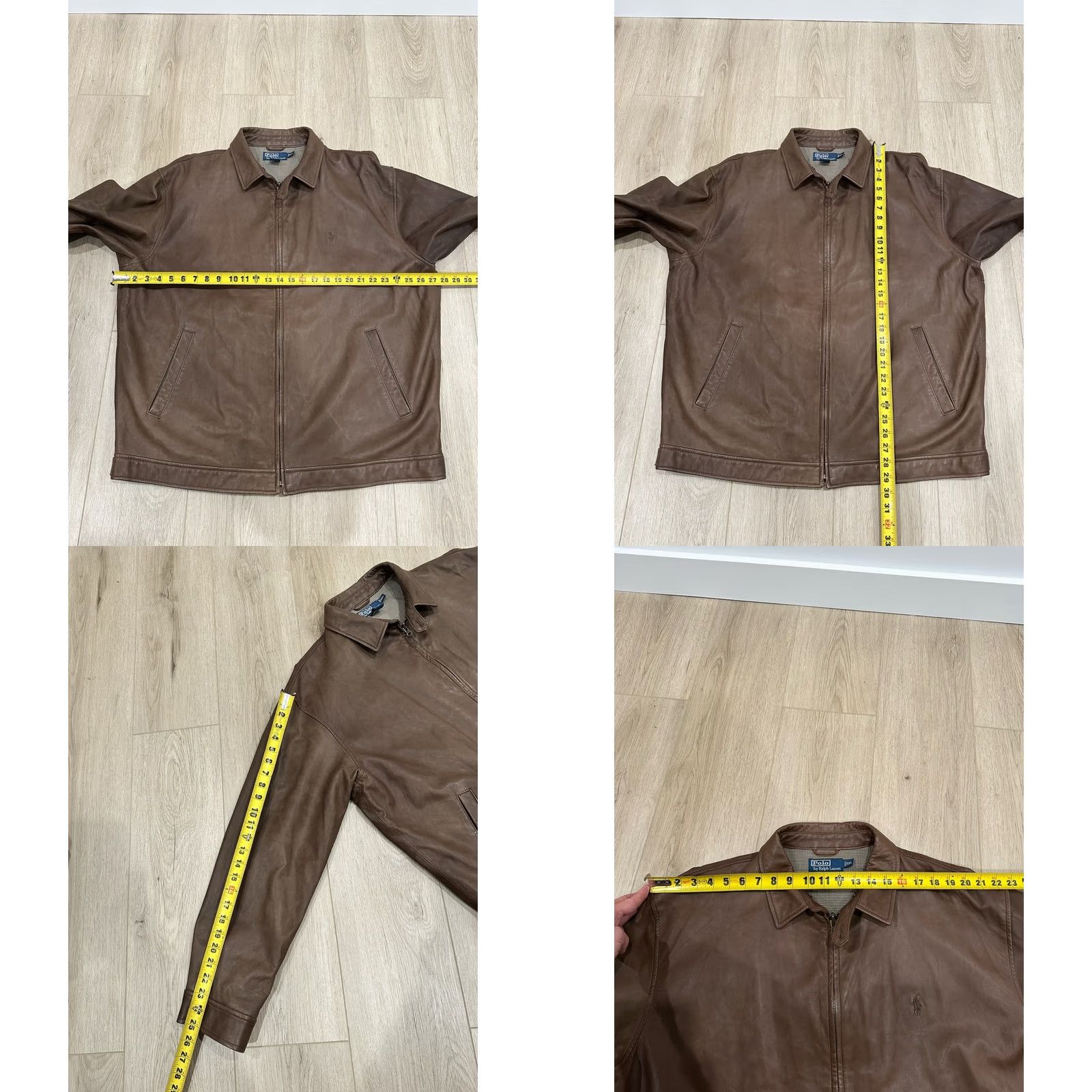 Polo Ralph Lauren Polo Ralph Lauren Jacket 2XL Brown Leather Zip Mens Glove Soft Leather Jacket Size US XXL / EU 58 / 5 - 9 Thumbnail