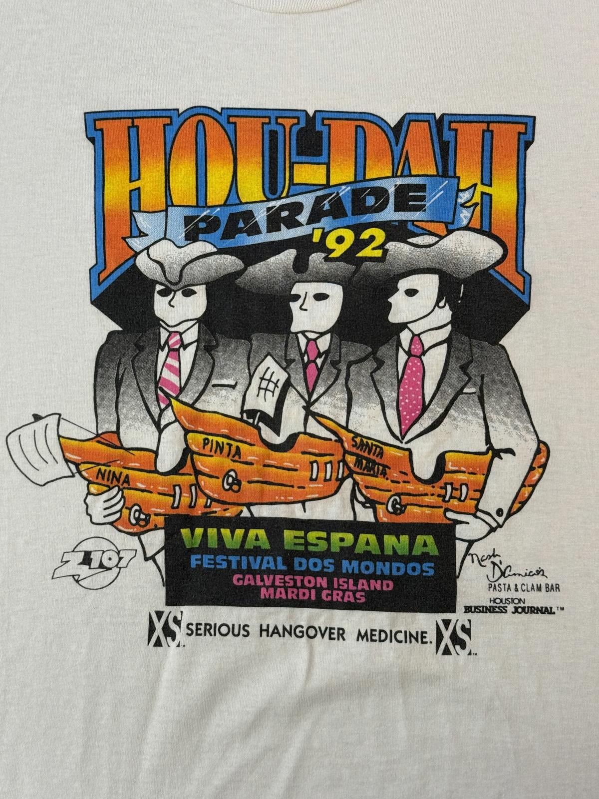 Other VTG Houston Rodeo Parade T-shirt Hou Dah Parade 1992 Size US XL / EU 56 / 4 - 3 Thumbnail