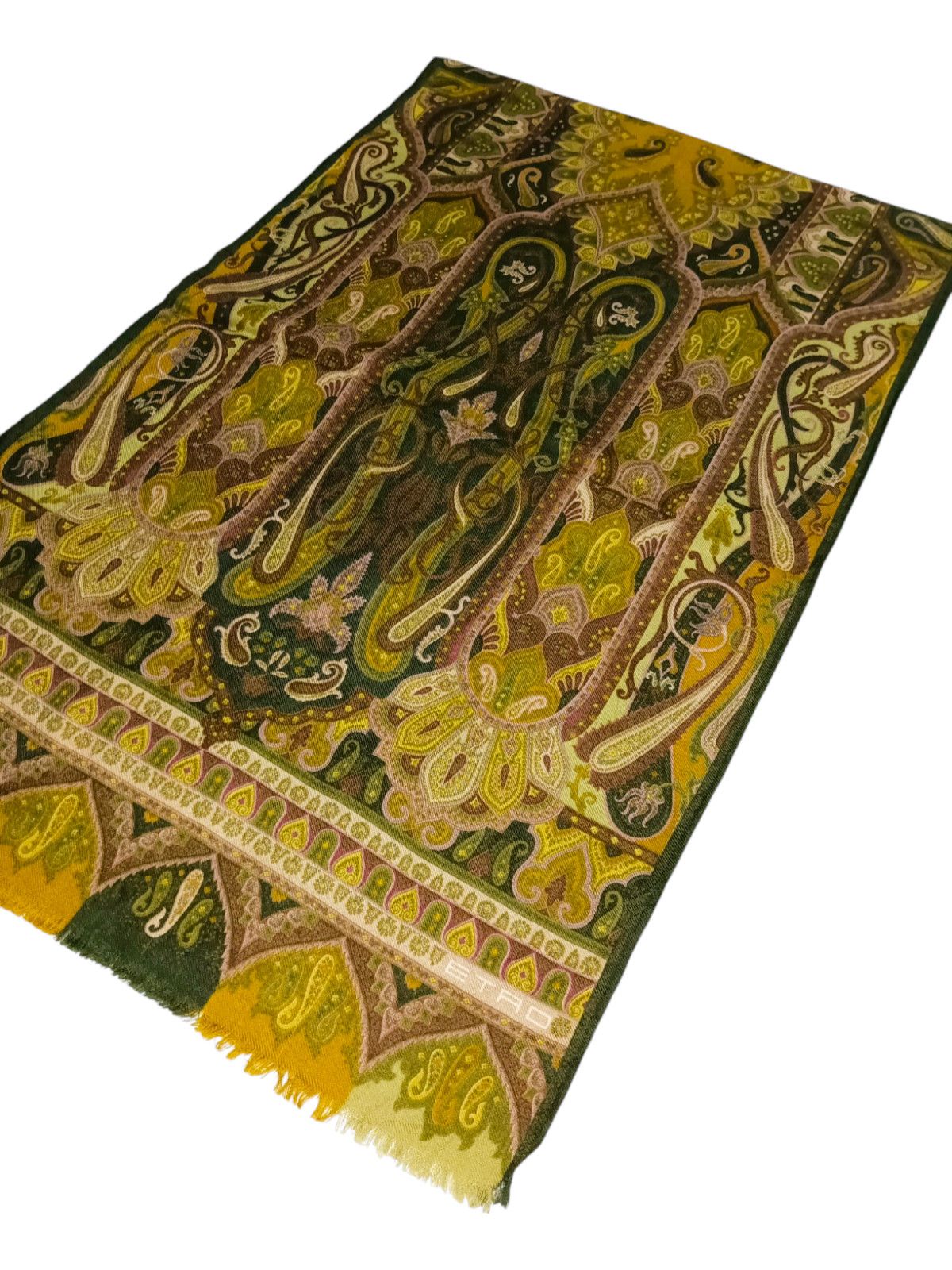 Etro ETRO MILANO ITALY Signature Abstract Vintage Silk Scarf Size ONE SIZE - 3 Thumbnail