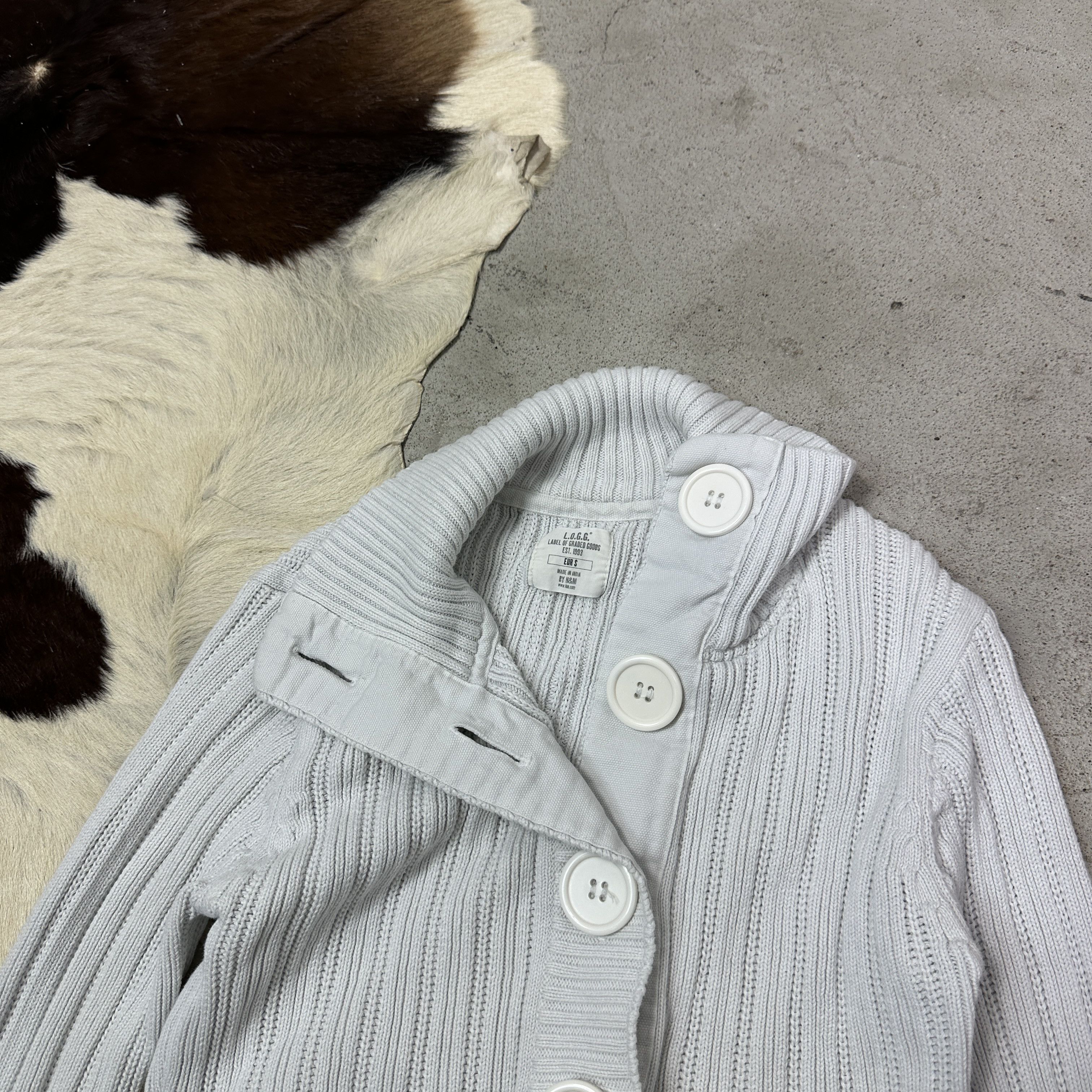 Vintage Vintage Avant Garde Cottage Ribbed Button Up Sweater Y2K Size S / US 4 / IT 40 - 4 Thumbnail