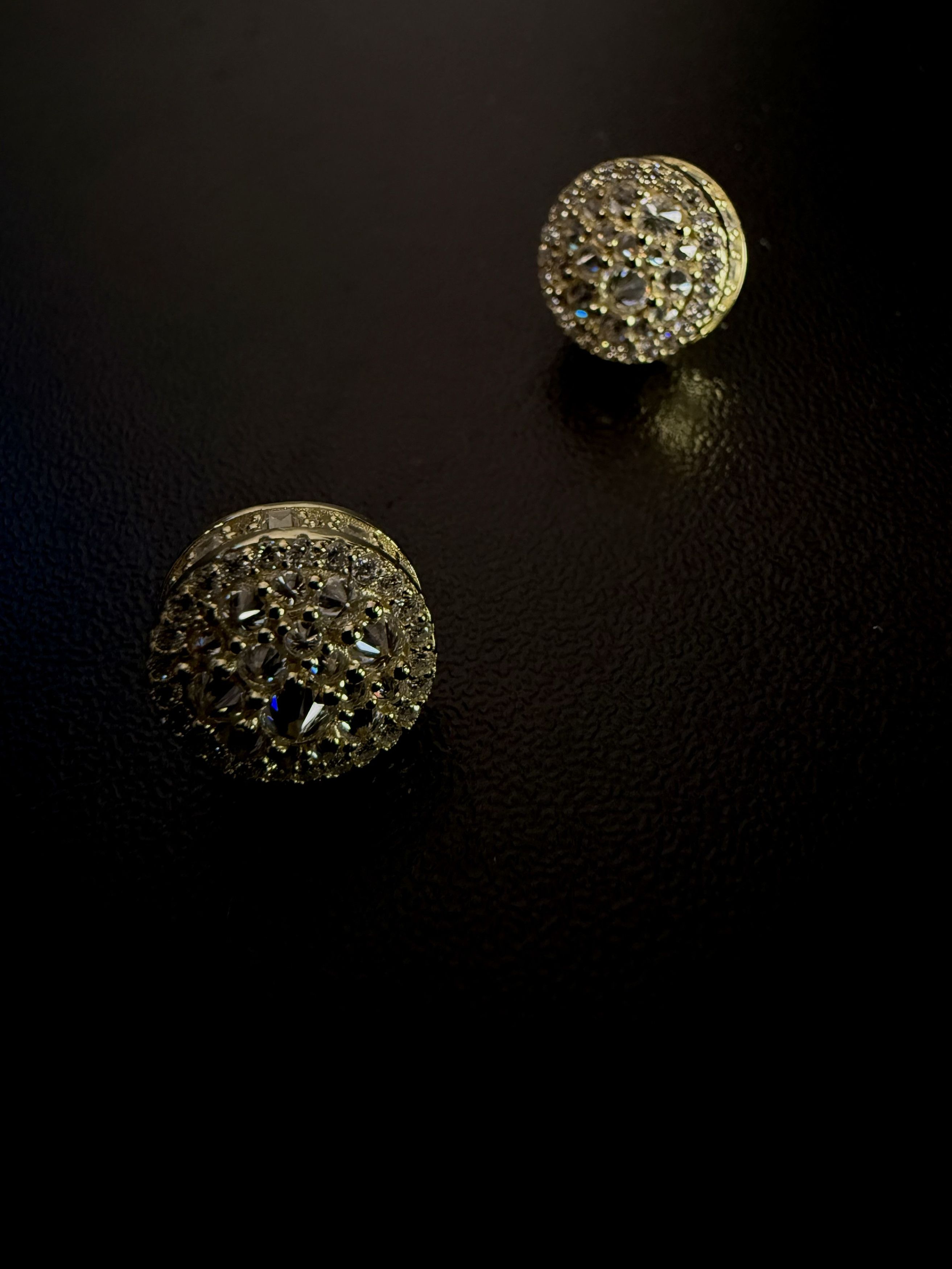 Other Glacier Halo stud moissanite gold plated 925silver earrings Size ONE SIZE - 8 Thumbnail