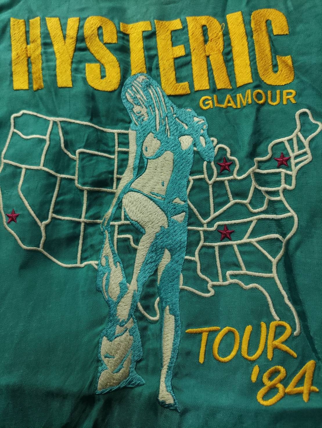 Hysteric Glamour Vtg Hysteric Glamour TOUR 84 Embroidered Reversible Sukajan Size US M / EU 48-50 / 2 - 10 Thumbnail