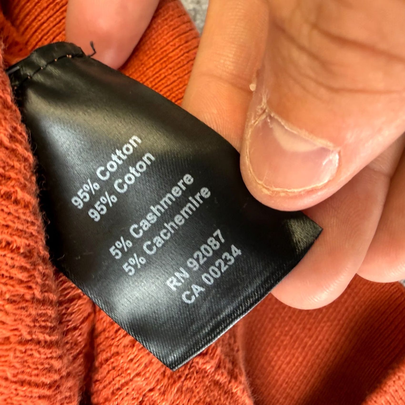Saks Fifth Avenue Saks Fifth Avenue Polo Shirt Mens Small Orange Cashmere Cotton Knit Collared Short Sleeve Spread Retro Resort 90s Womens? Size US S / EU 44-46 / 1 - 5 Thumbnail