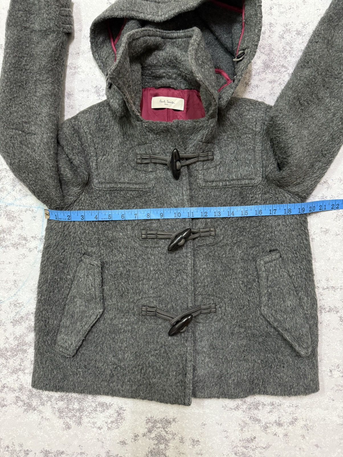 Paul Smith PAUL SMITCH MOHAIR WOOL DUFFLE COAT HOODIE Size S / US 4 / IT 40 - 16 Thumbnail