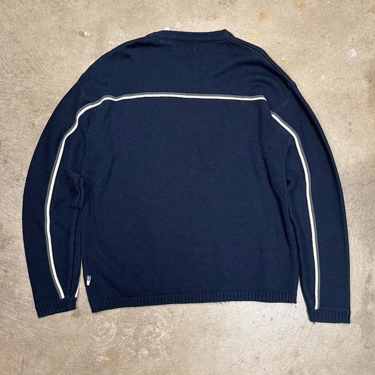 Vintage Y2k Xtreme Gear Long sleeve sweatshirt Blue strip