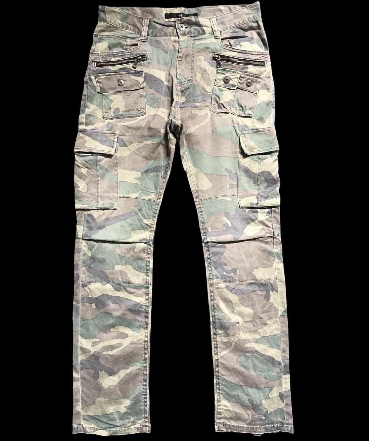 Japanese Brand CP129 NO ID Japan Camo Multipockets Tactical Cargo Pant Size US 32 / EU 48 - 1 Thumbnail