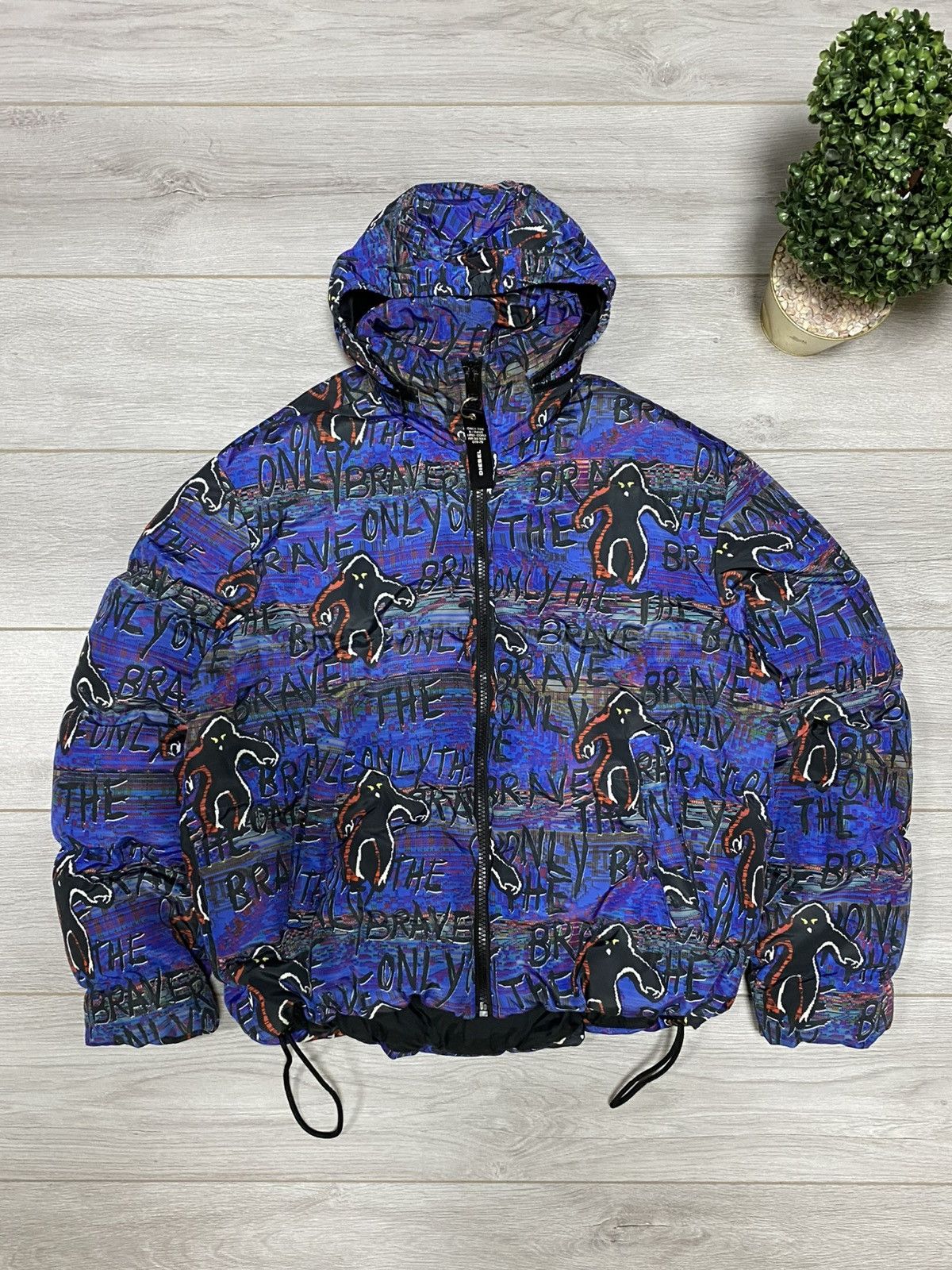 Diesel Diesel all over puffer jacket gorillas monkey only brave eb0 Size US L / EU 52-54 / 3 - 3 Thumbnail