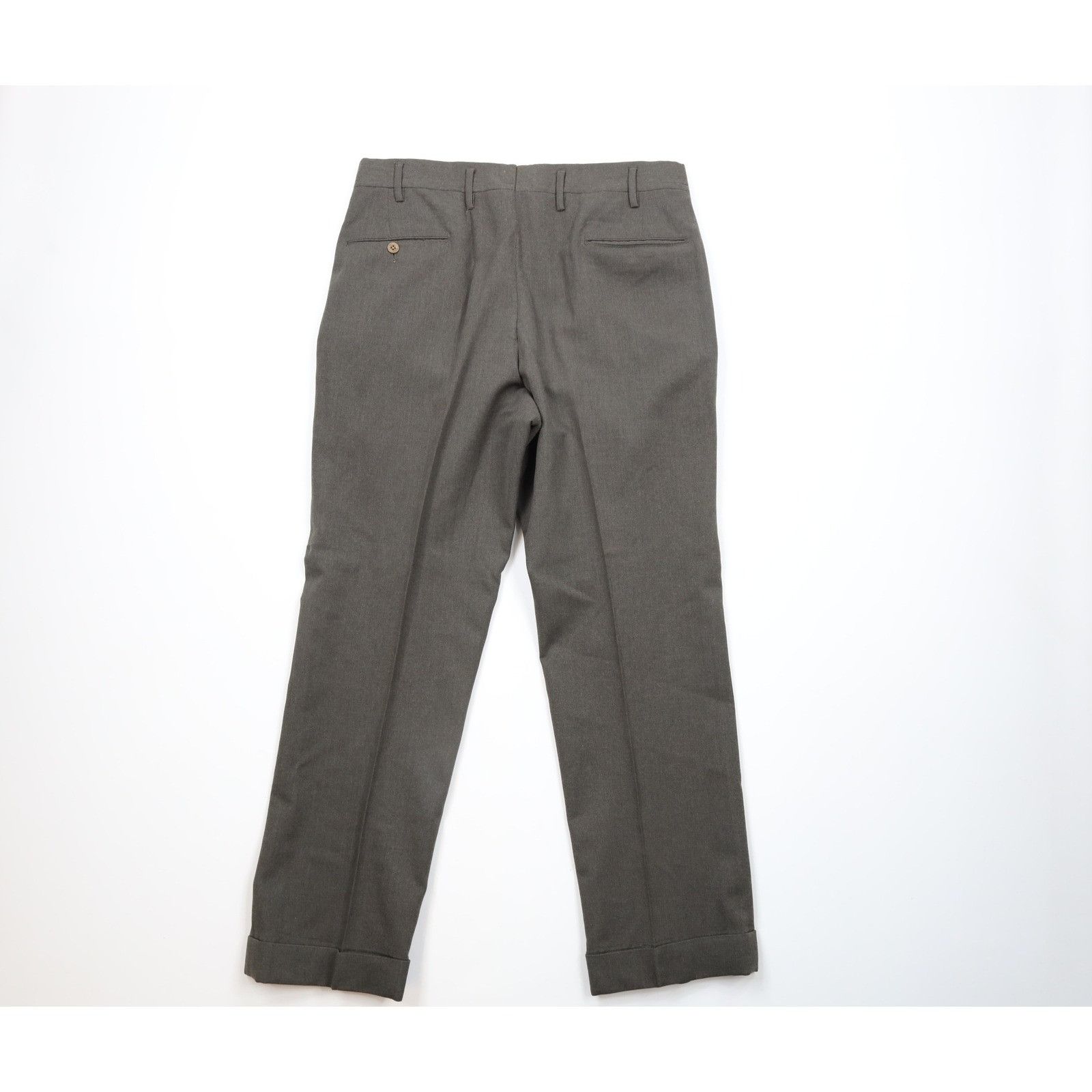 Brooks Brothers × Vintage Vintage 70s Brooks Brothers Wool Cuffed Chino Pants Size US 34 / EU 50 - 9 Thumbnail