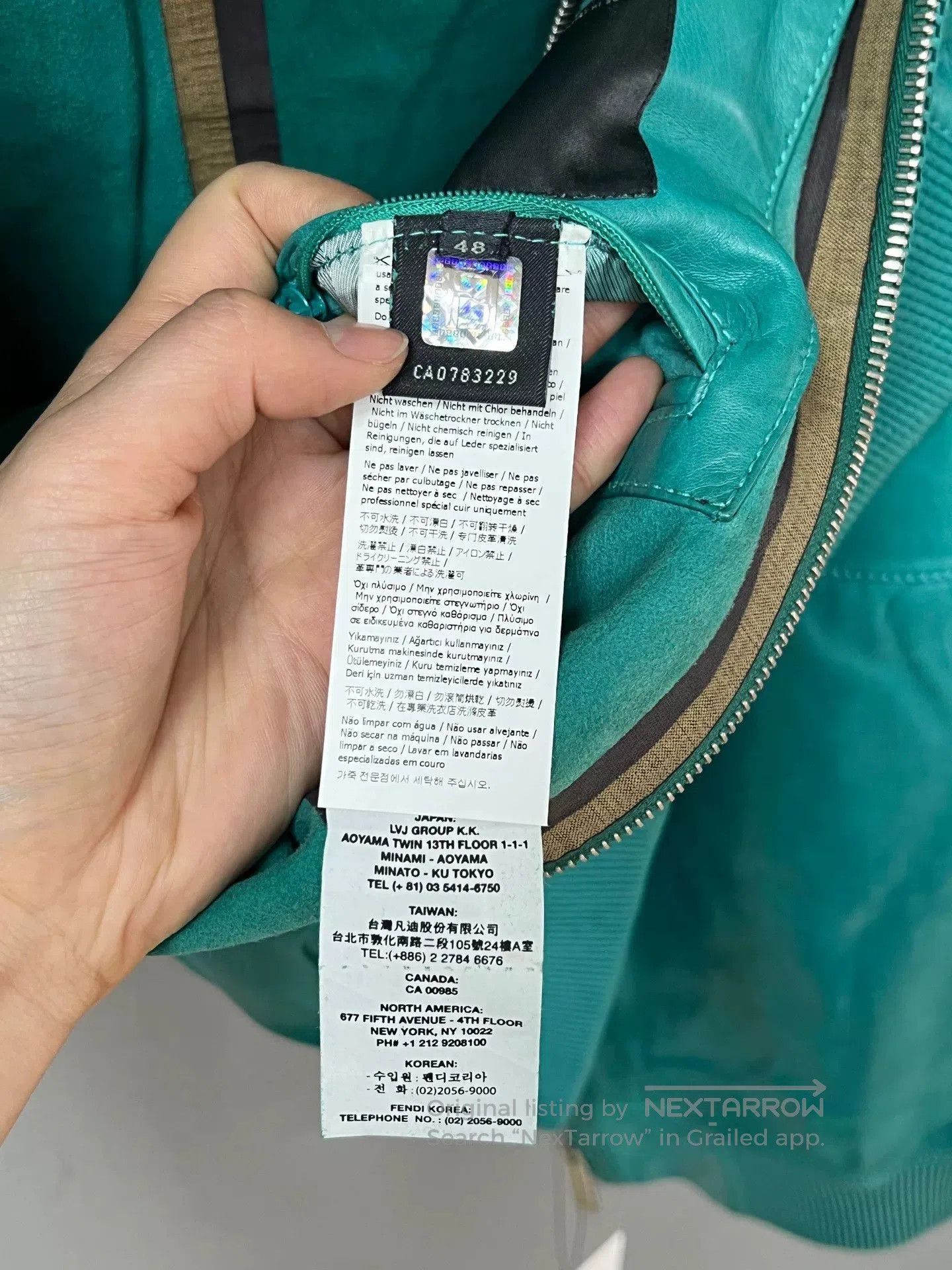 Fendi Fendi Leather Jacket. Size US M / EU 48-50 / 2 - 6 Thumbnail