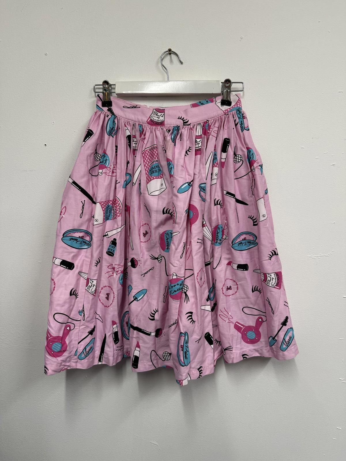 Other Vixen Pink Skirt with Beauty Tools Print Size 28" / US 6 / IT 42 - 1 Thumbnail