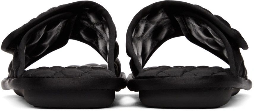 Balenciaga o1srvl11e0424 Home Slide Quilt Sat Hotel in Black Size US 10 / EU 43 - 4 Thumbnail