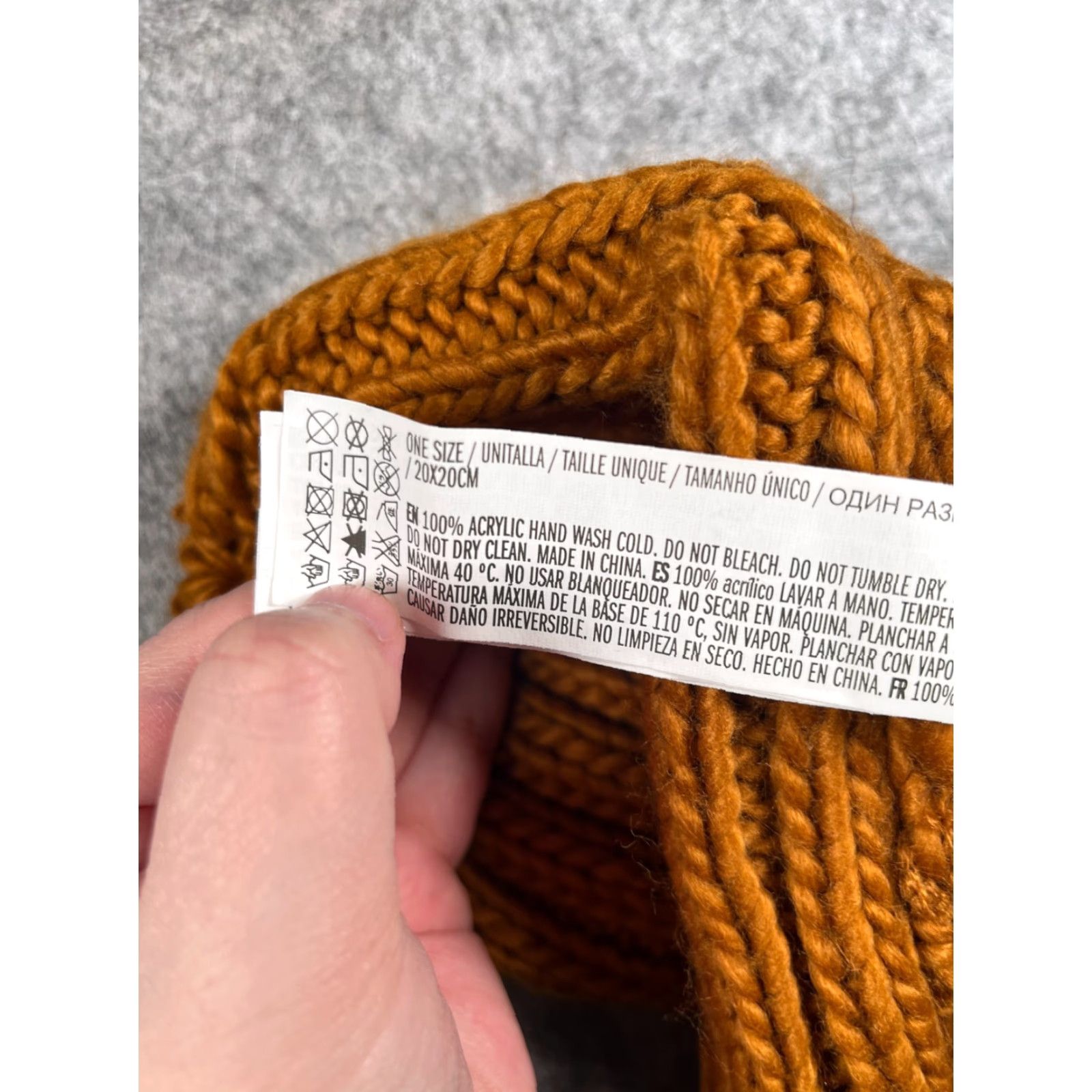 Forever 21 FOREVER 21 Beanie Women One Size Brown Orange Knit Acrylic Ski Womens Size ONE SIZE - 7 Thumbnail