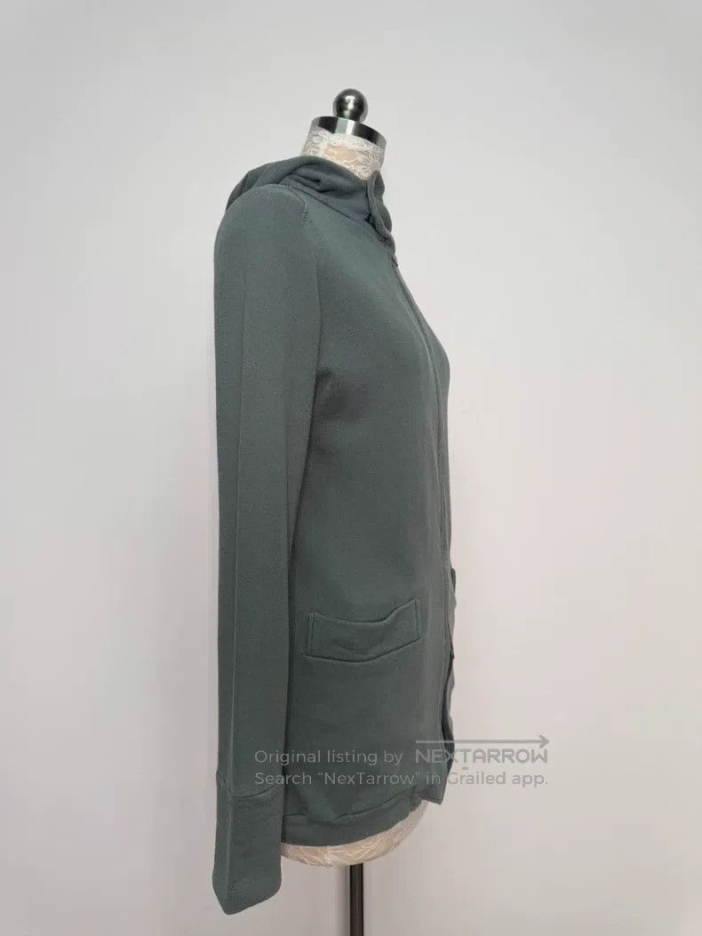 Yohji Yamamoto YOHJI YAMAMOTO Greenish Grey Zip-Up Hooded Sweatshirt Jack Size US L / EU 52-54 / 3 - 4 Thumbnail