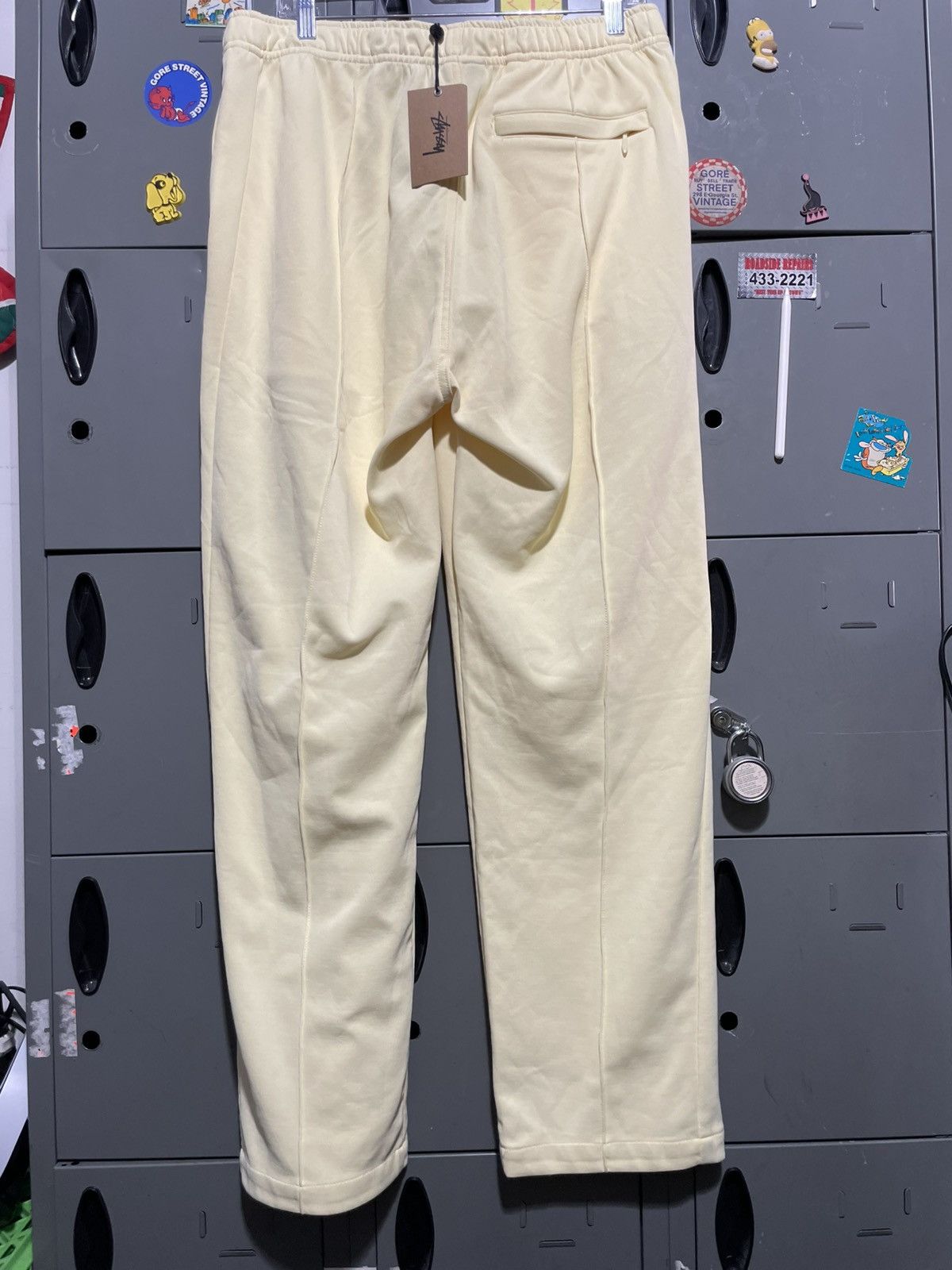Stussy Stussy light yellow track plants pleated polyester Size US 34 / EU 50 - 5 Thumbnail