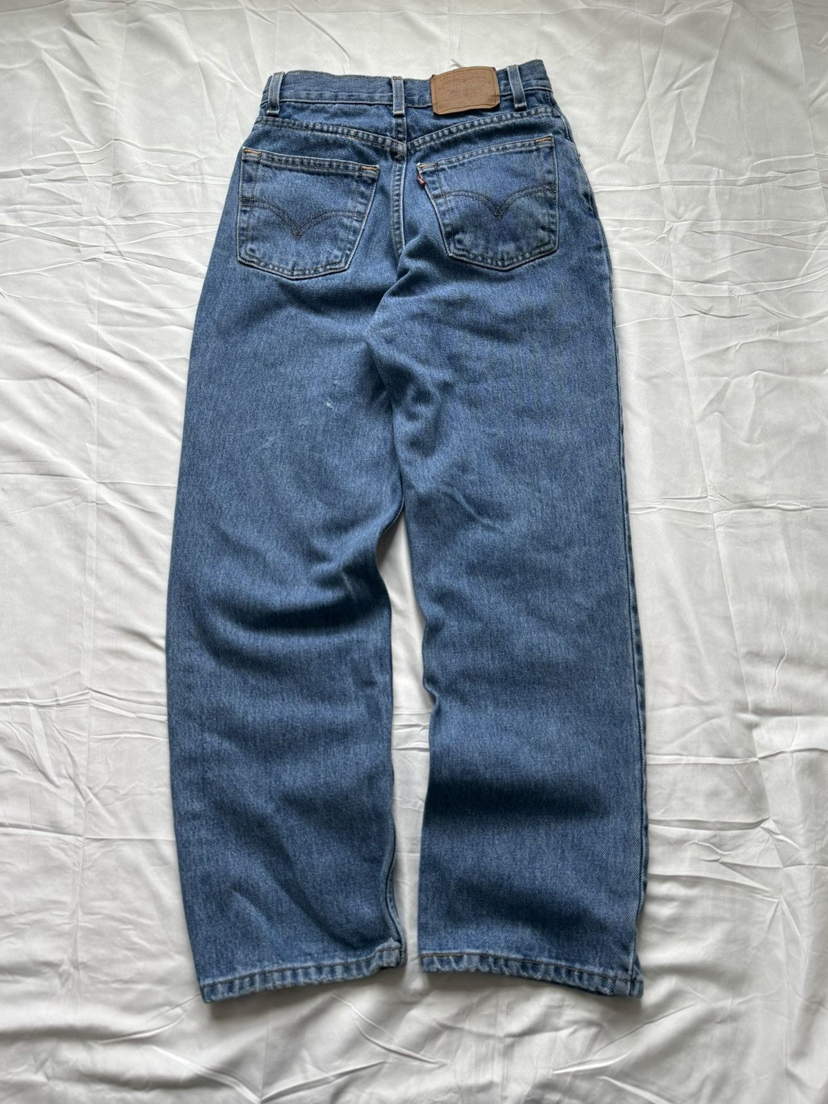 Levi's Vintage Clothing Levi’s 550 Slim Fit Jeans Youth Girls – Size 14 Medium Wash Size 36" / US 14 / IT 50 - 1 Thumbnail