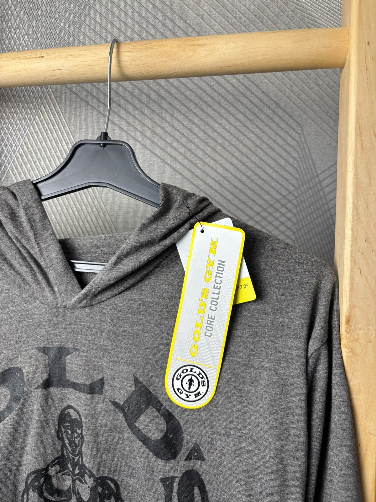 Vintage Gold’s Gym Grey Retro Hoodie XL Size US XL / EU 56 / 4 - 6 Thumbnail