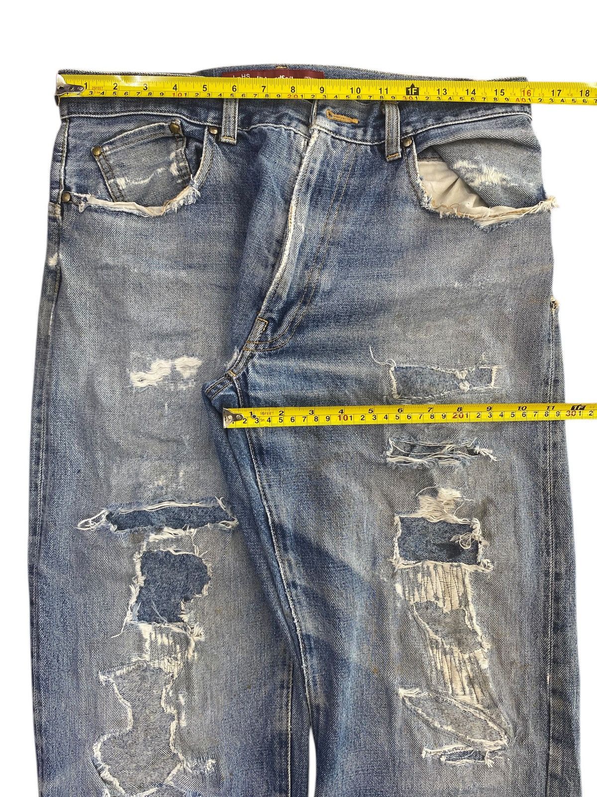 Japanese Brand Japanese Brand Distressed Ripped Style Selvedge Jeans Size US 32 / EU 48 - 5 Thumbnail