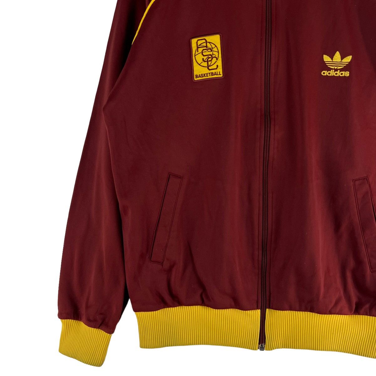 Adidas 🔥VINTAGE ADIDAS ZIPPER JACKET ASC BIG LOGO SPELL OUT Size US M / EU 48-50 / 2 - 4 Thumbnail