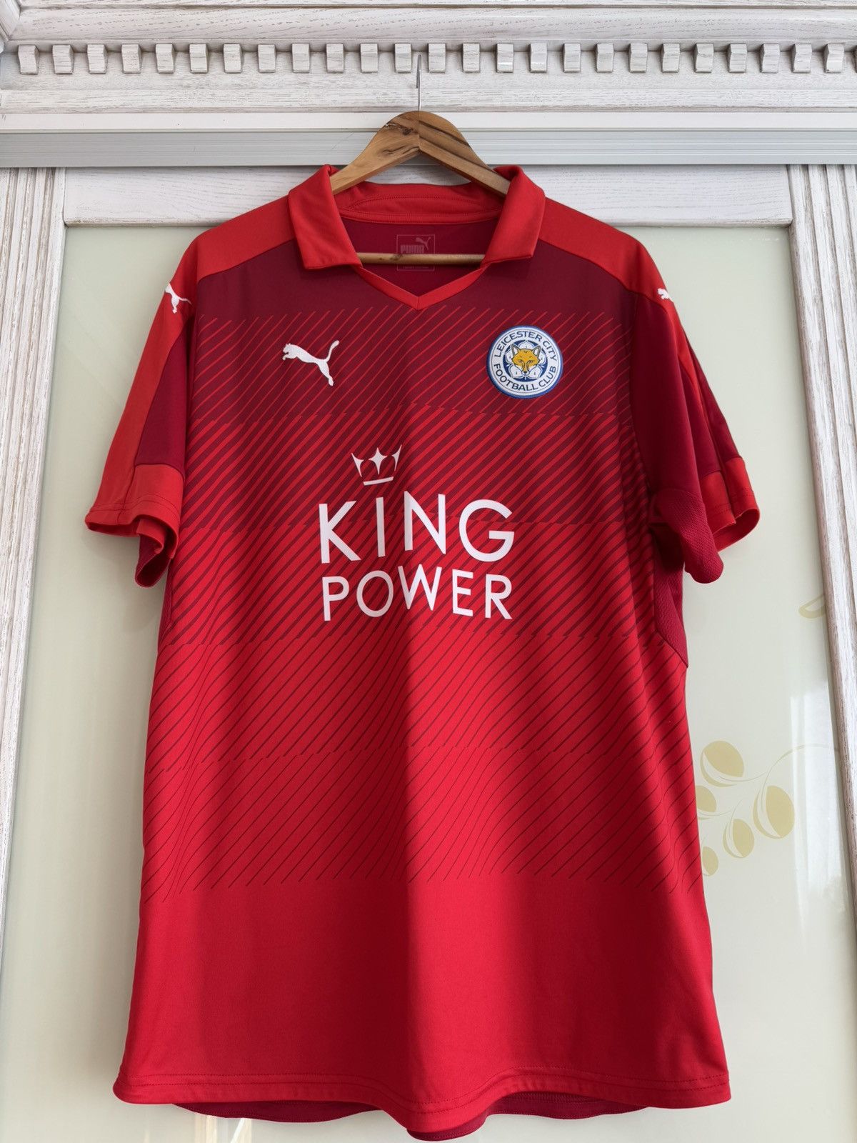 Puma Leicester City 2016-2017 Away Soccer Jersey Football Shirt Size US XL / EU 56 / 4 - 5 Thumbnail