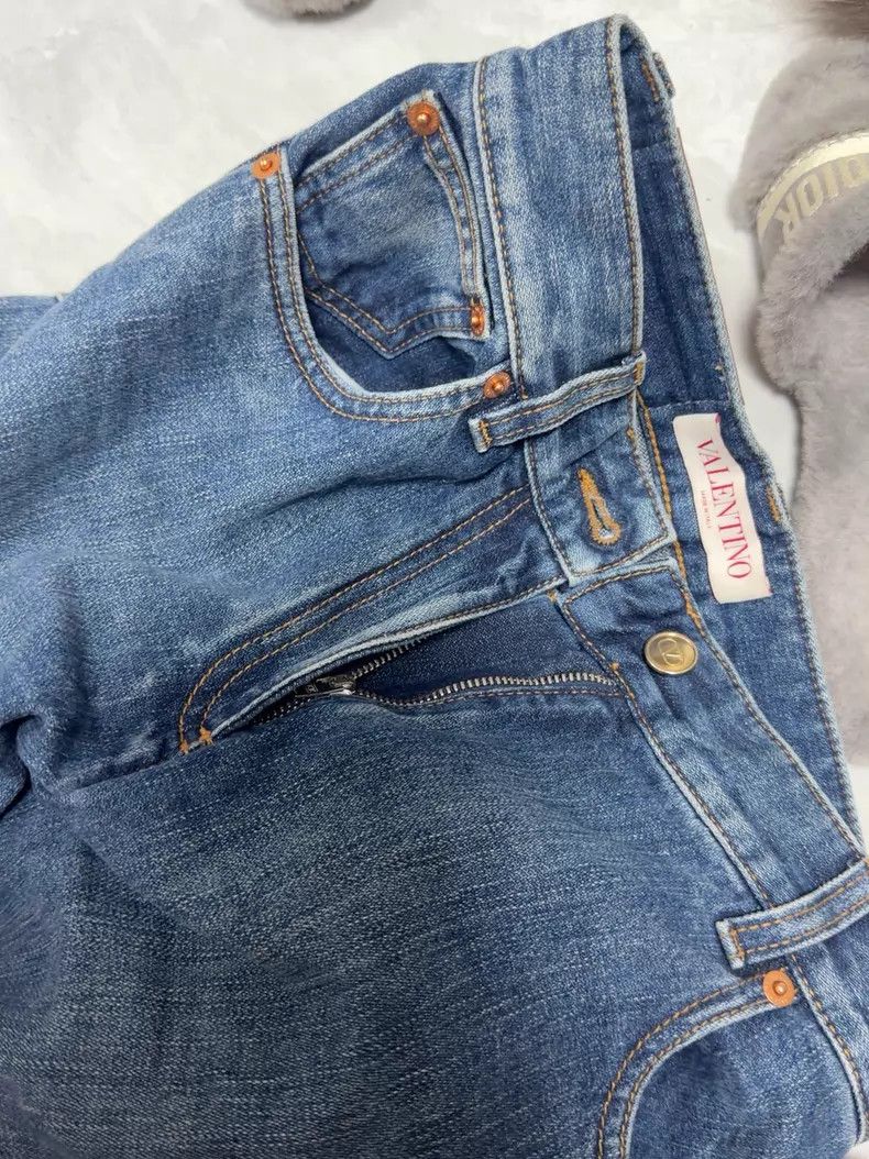 Valentino Valentino Casual jeans with a patterned hem pattern Size 24" / US 00 / IT 34 - 4 Thumbnail