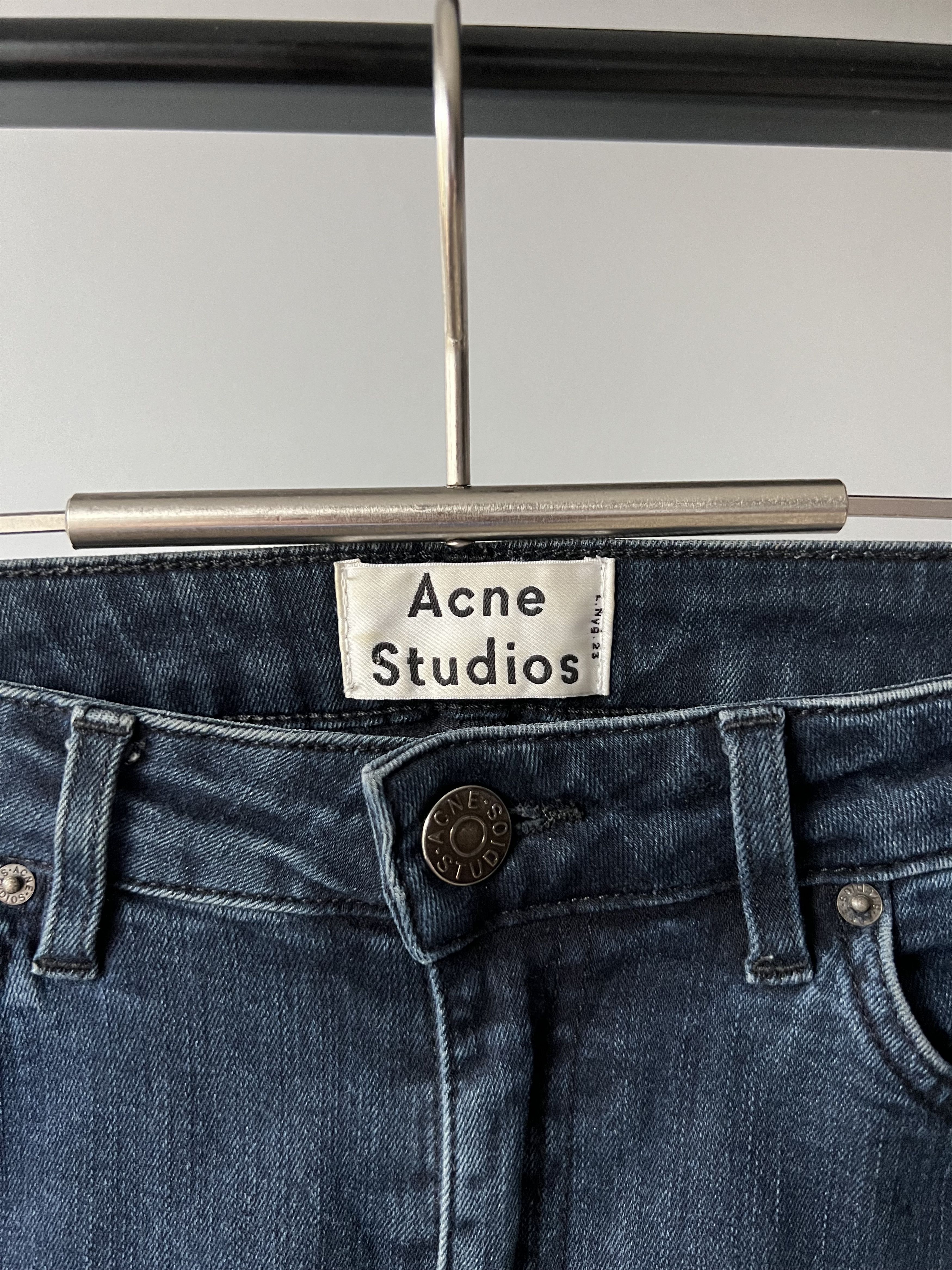 Acne Studios Women's Acne Studios Skin 5 Deep Faded Denim Skinny Jeans Size 28" / US 6 / IT 42 - 8 Thumbnail