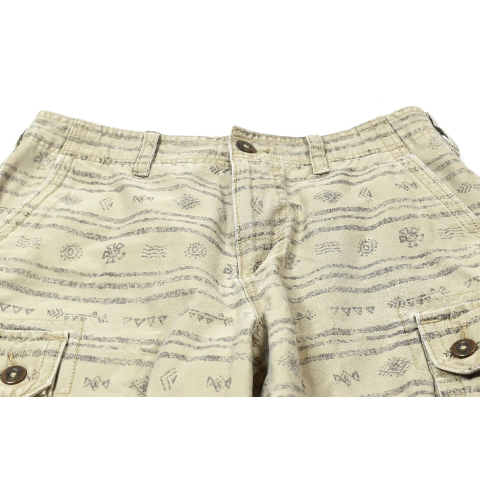 American Eagle Outfitters VINTAGE American Eagle Cargo Shorts Mens 32 Beige Aztec Active Flex Cargo Pattern Solid Pockets 10in Inseam Mens Size US 32 / EU 48 - 3 Thumbnail