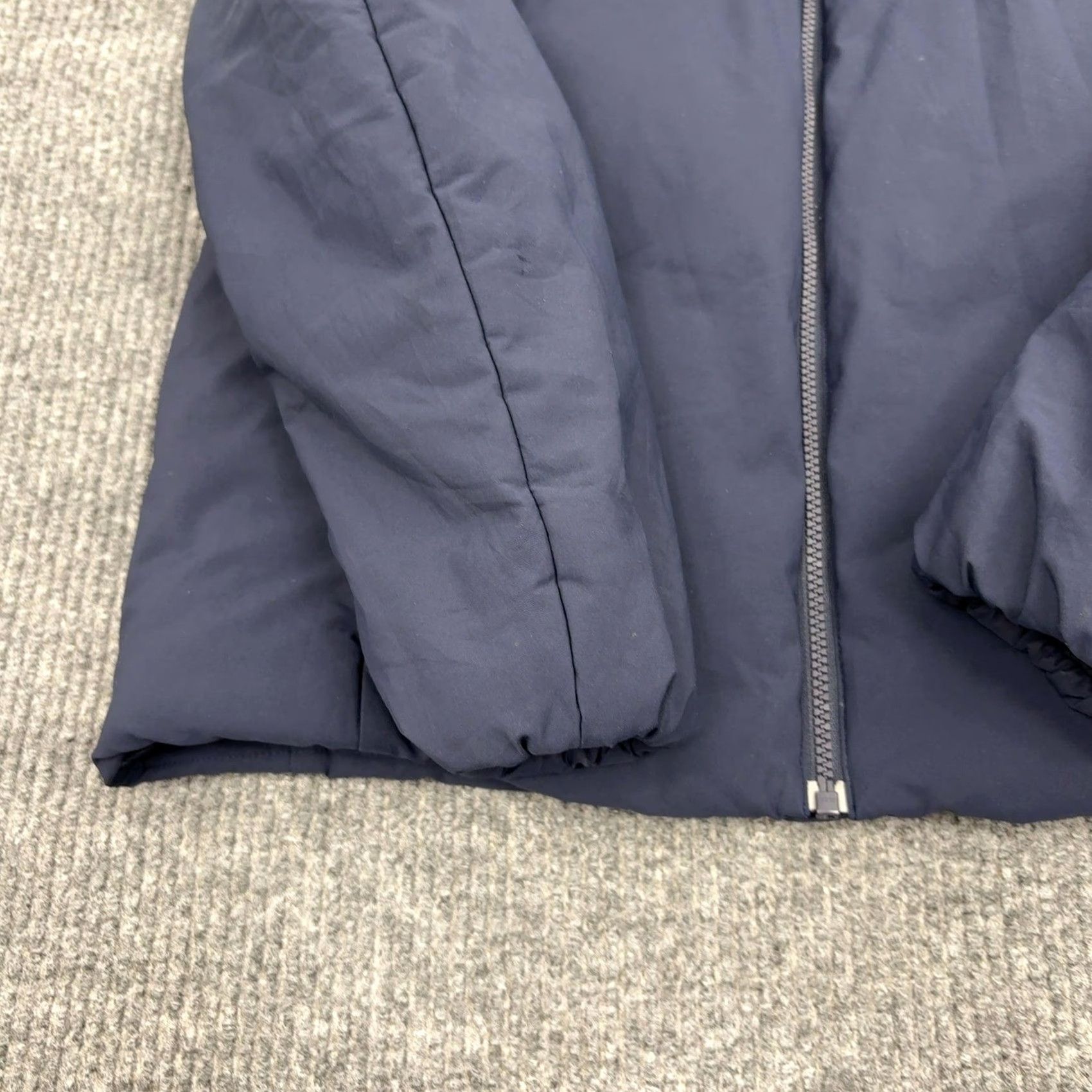 Uniqlo Uniqlo Puffer Jacket Mens M Navy Blue Down Fill Hooded Hybrid Winter Coat] Size US M / EU 48-50 / 2 - 4 Thumbnail