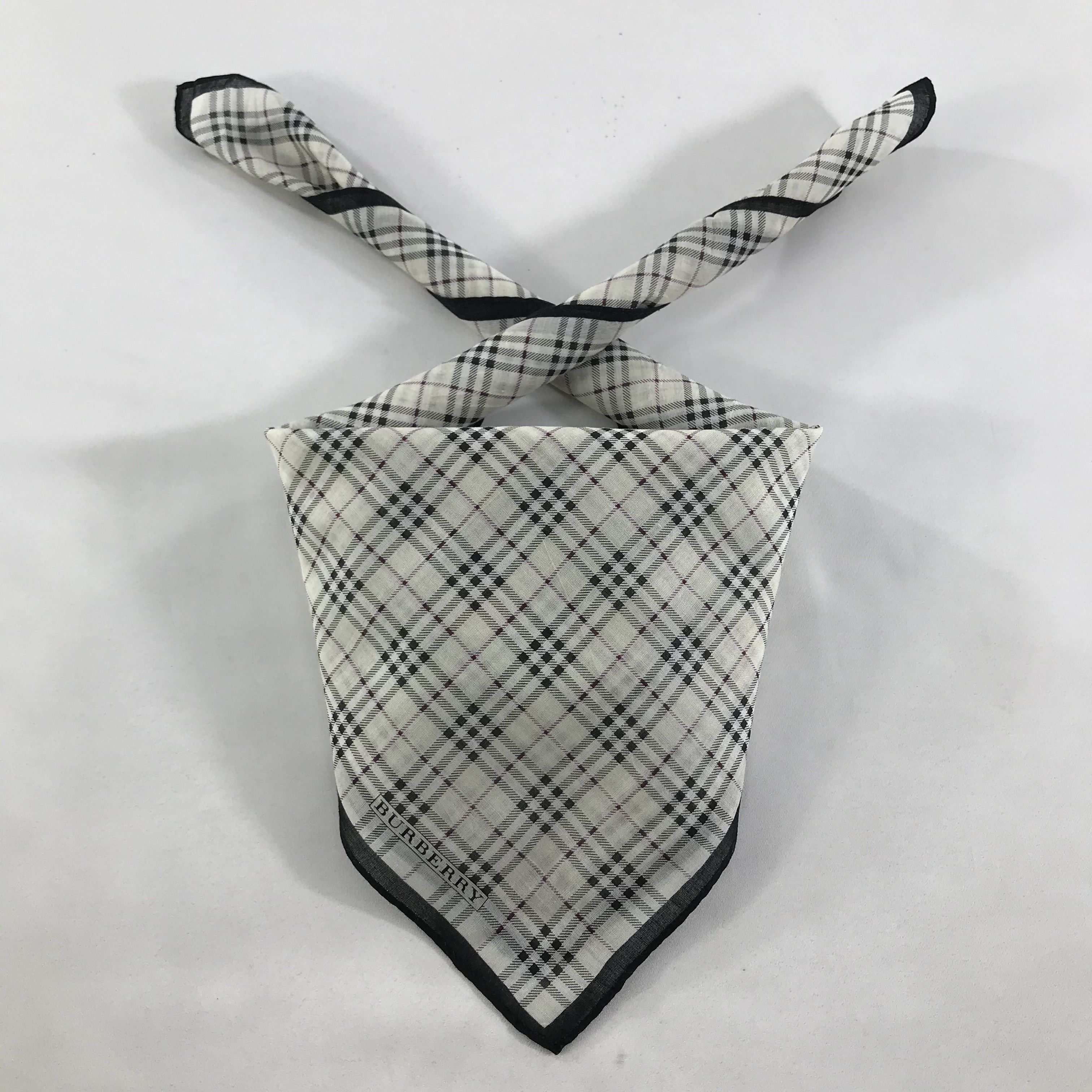 Burberry × Vintage Burberry Bandana / Handkerchief / Neckerchief - S1274 Size ONE SIZE - 3 Thumbnail
