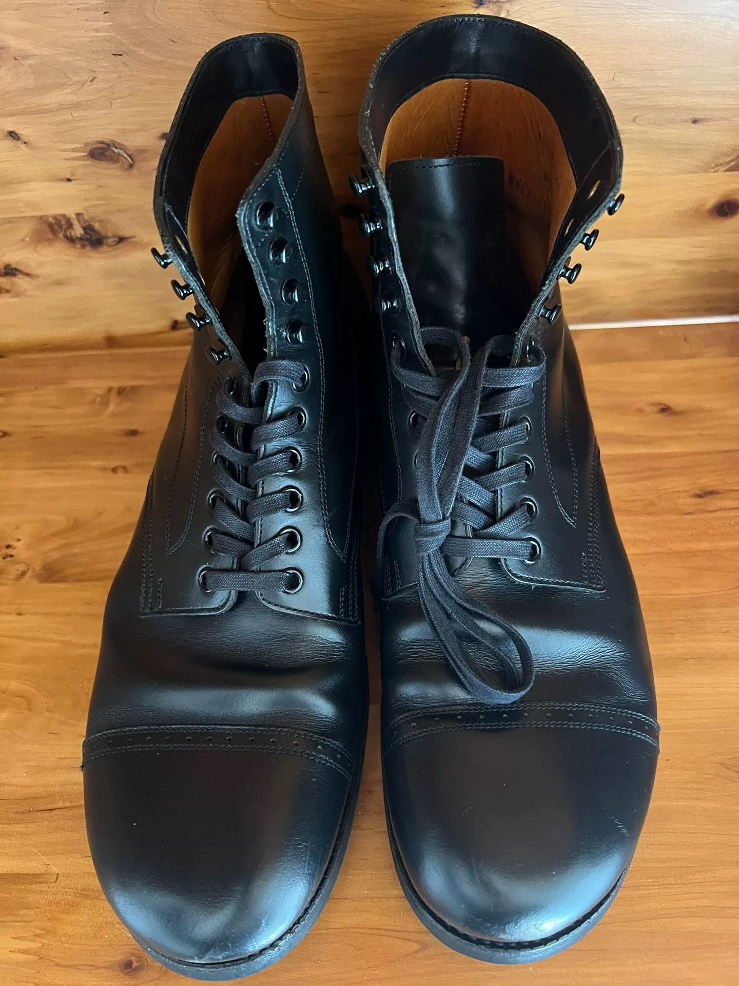 BLACK SIGN BLACK SIGN Army Mid Cut Paratrooper Boots Size US 8.5 / EU 41-42 - 3 Thumbnail