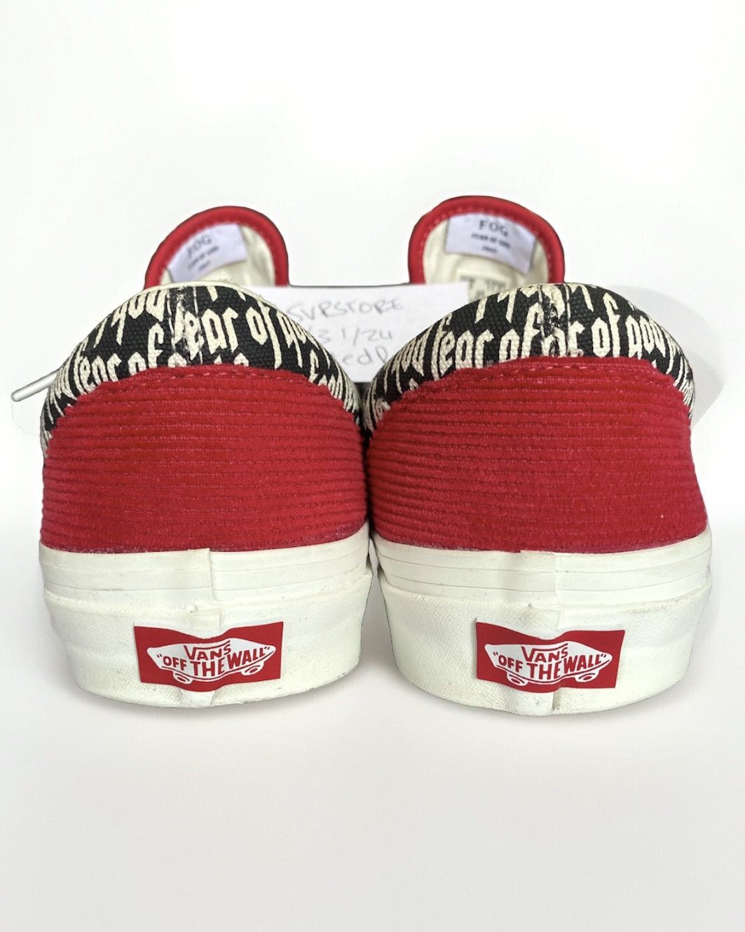 Fear of God × Vans Fear of God x Vans Era 95 DX Red Corduroy 9.5 - Gently Used Size US 9.5 / EU 42-43 - 4 Thumbnail