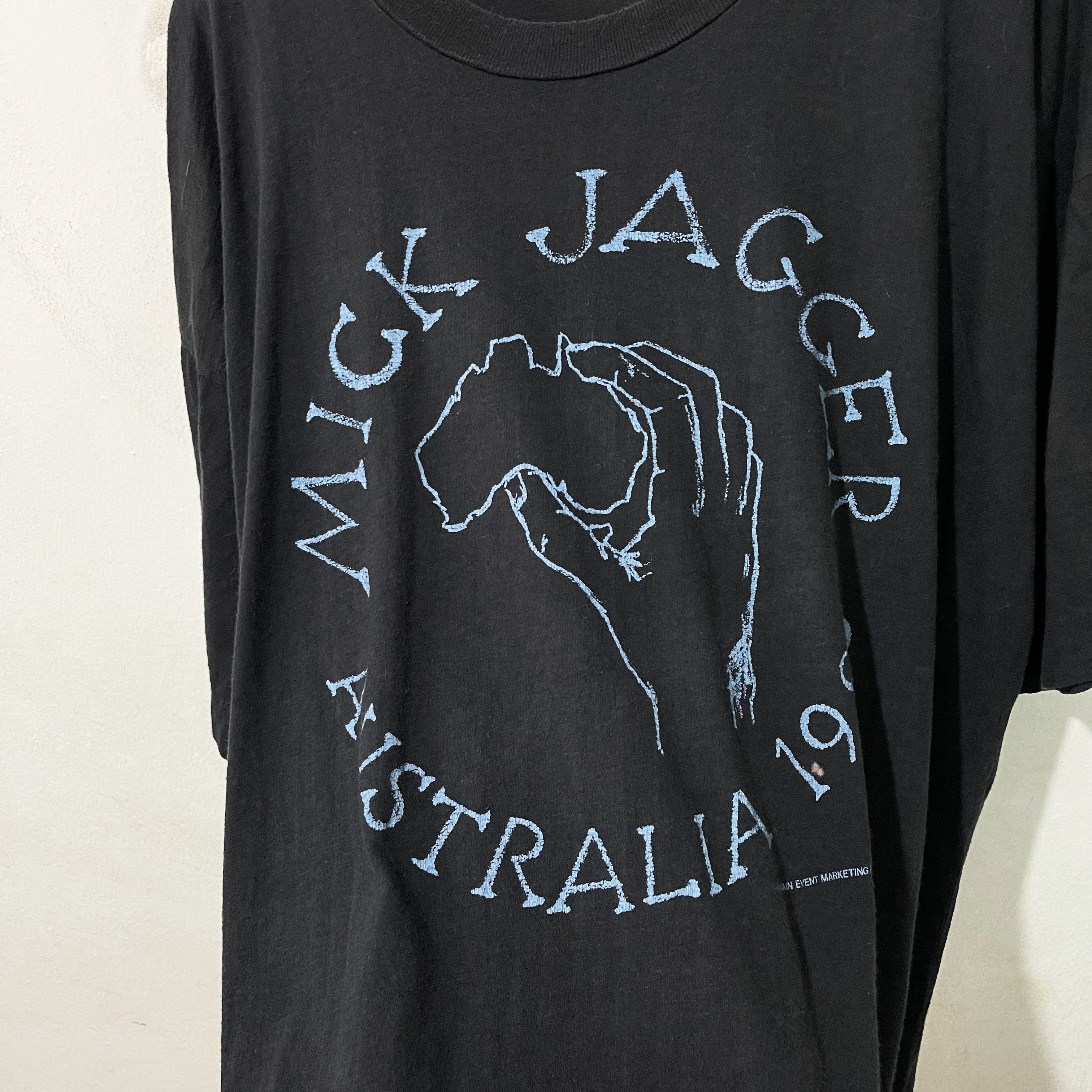 Vintage 1988 Mick Jagger Australia Tour Shirt
